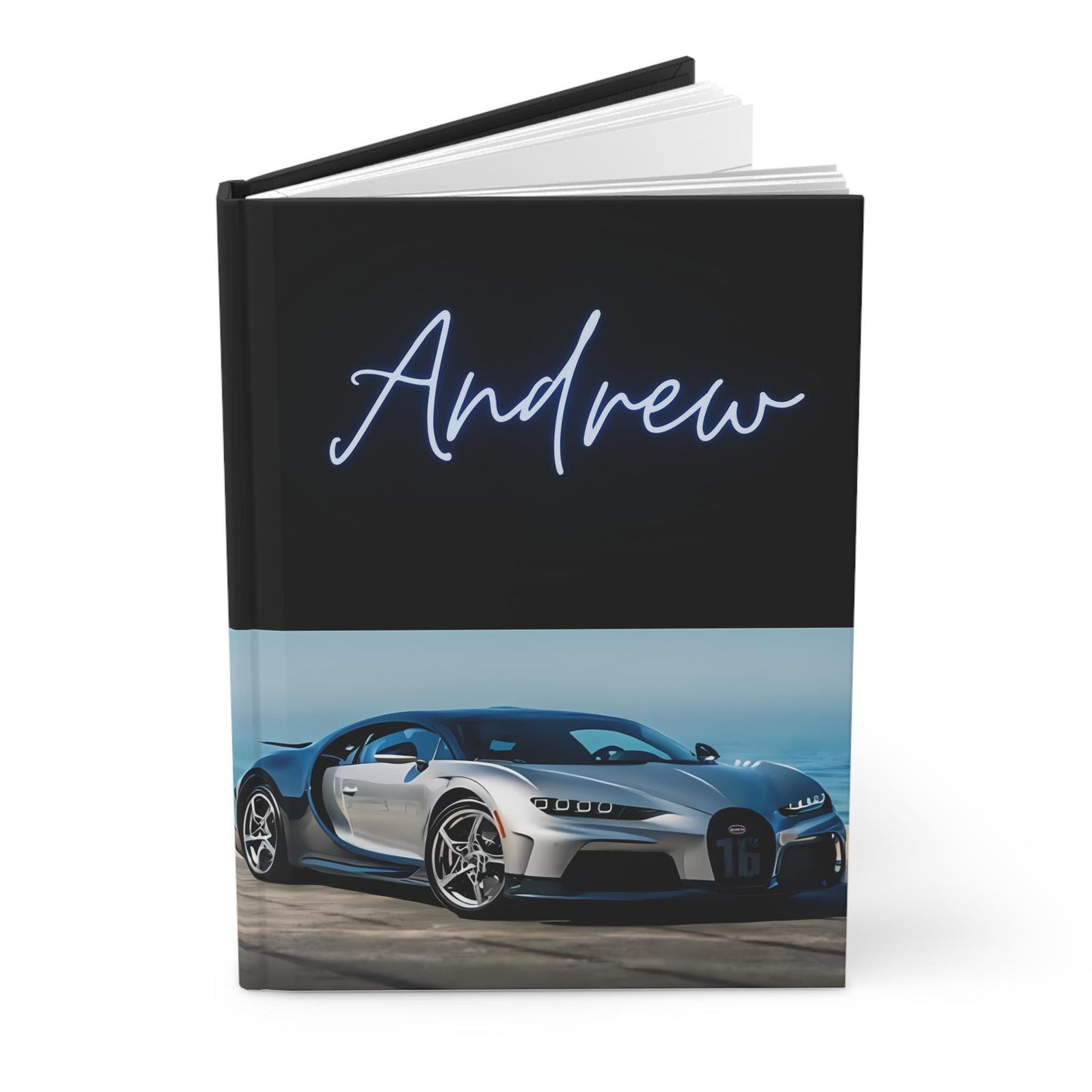 Hardcover Journal Matte, personalized Bugatti Notebook, Daily school Journal, College Notes Journal, Writing Class notebook