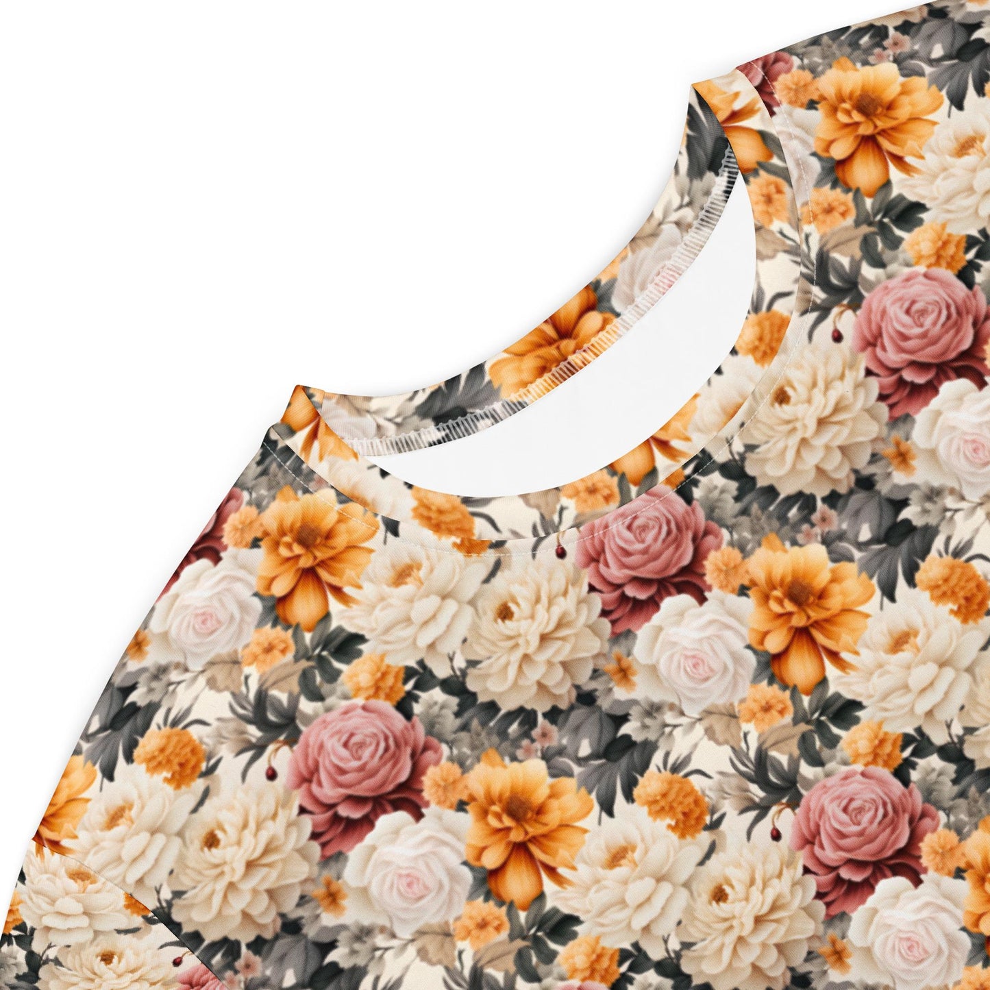 Blooming Elegance: Oversized Floral Print T-Shirt Dress for Versatile Everyday Wear