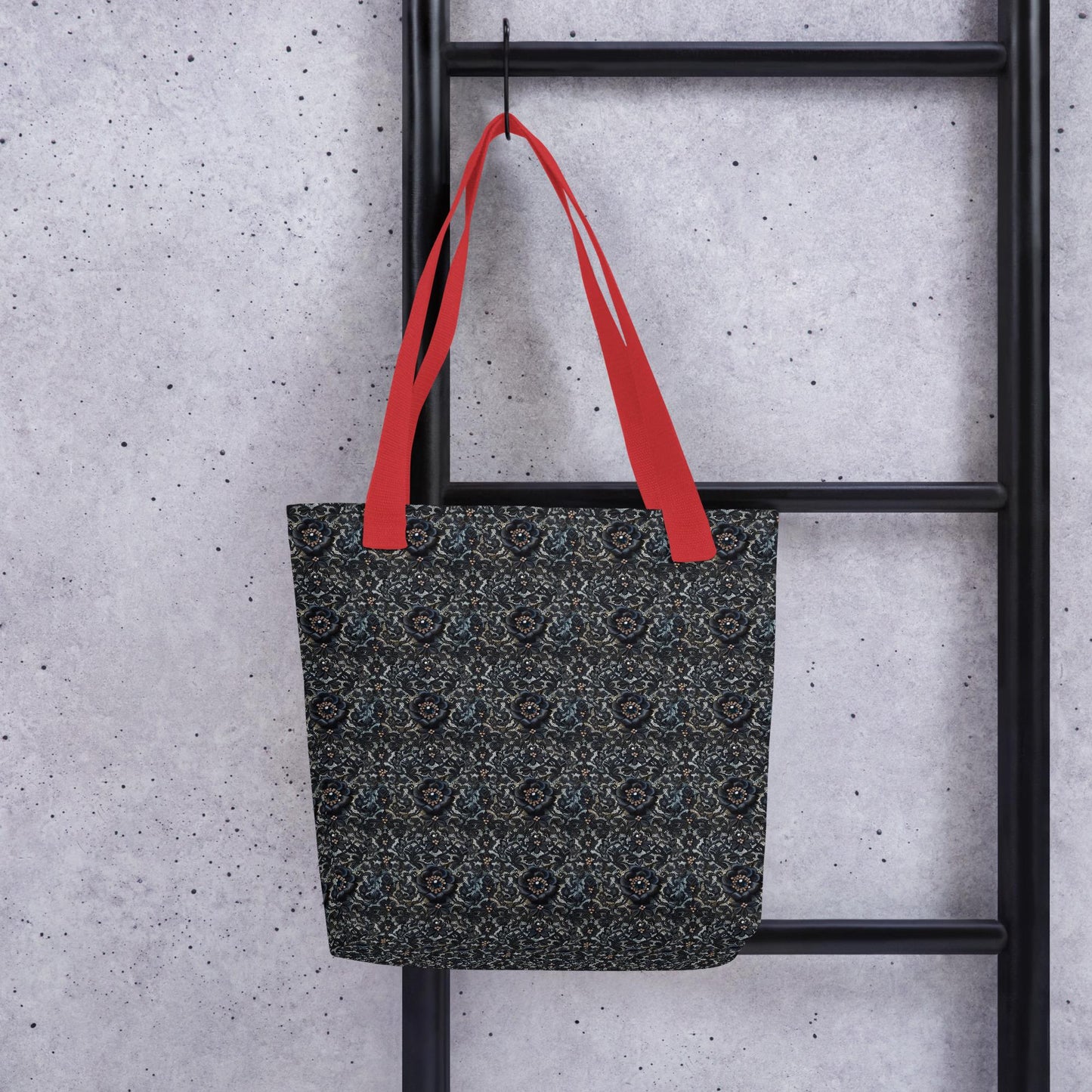 Holiday style lace design Tote bag casual everyday shopping office travel gym school gifting fancy stylish purse