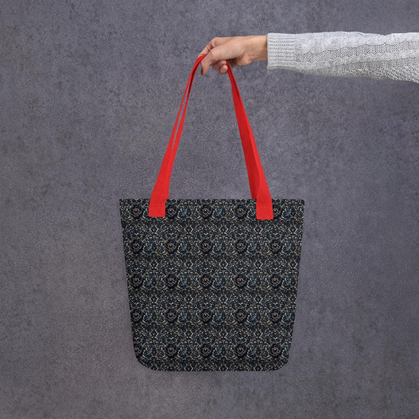 Holiday style lace design Tote bag casual everyday shopping office travel gym school gifting fancy stylish purse