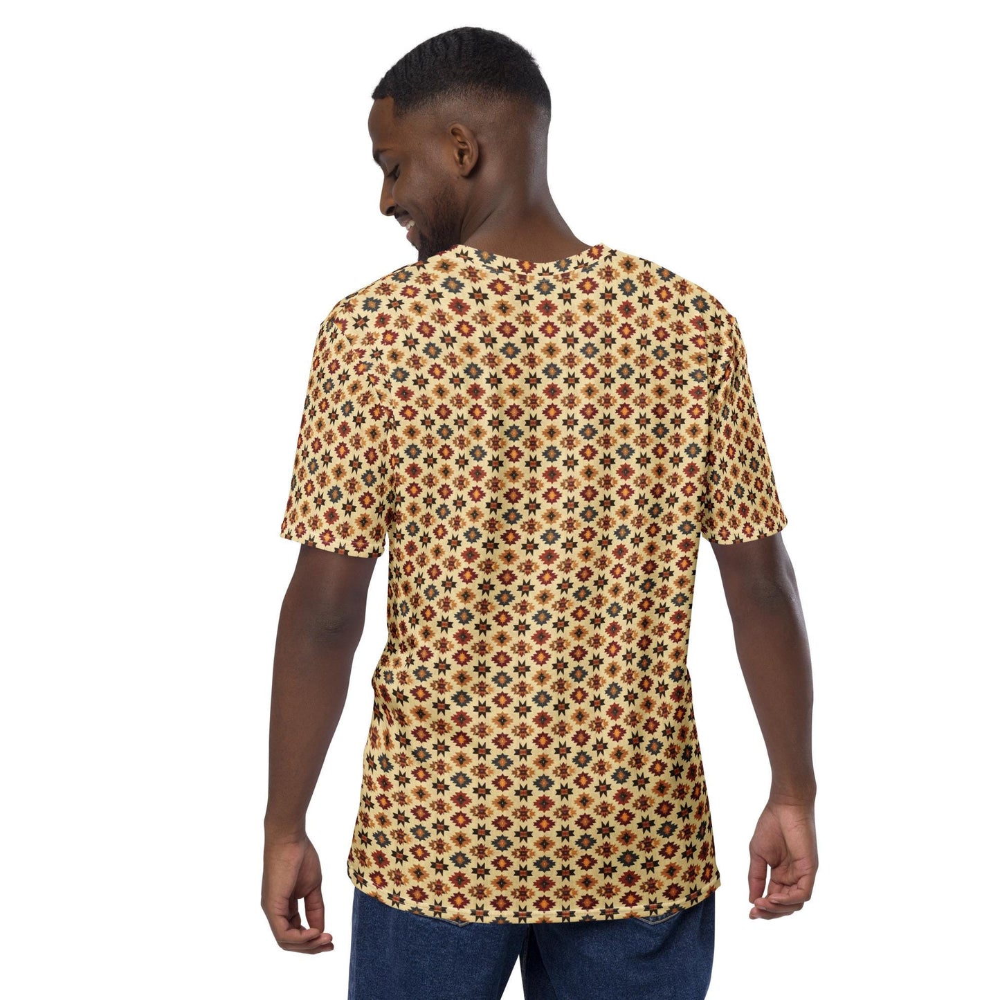 Men's t-shirt, native all over print pattern stylish casual college work travel sweatpants jeans smooth comfortable s ft to the touch shirt