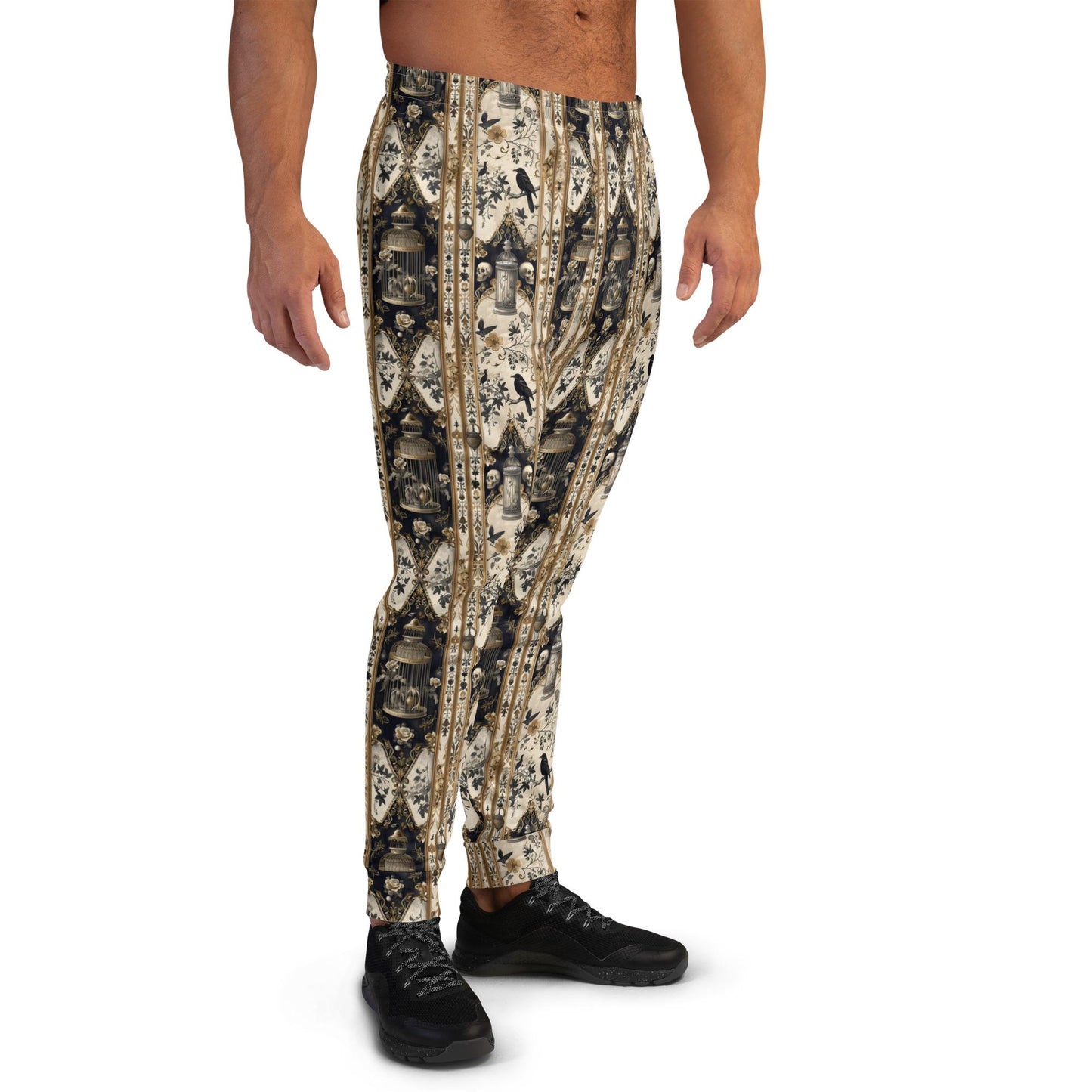 Men's Joggers, Gothic men fashion layback casual super soft everyday all day lounge jogging workout movie night sweat pants clothing wear