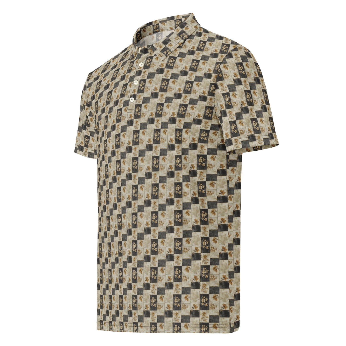 Men’s slim fit polo gothic soft style classy casual dinner minimilist basic pattern fashionista male designer shirt