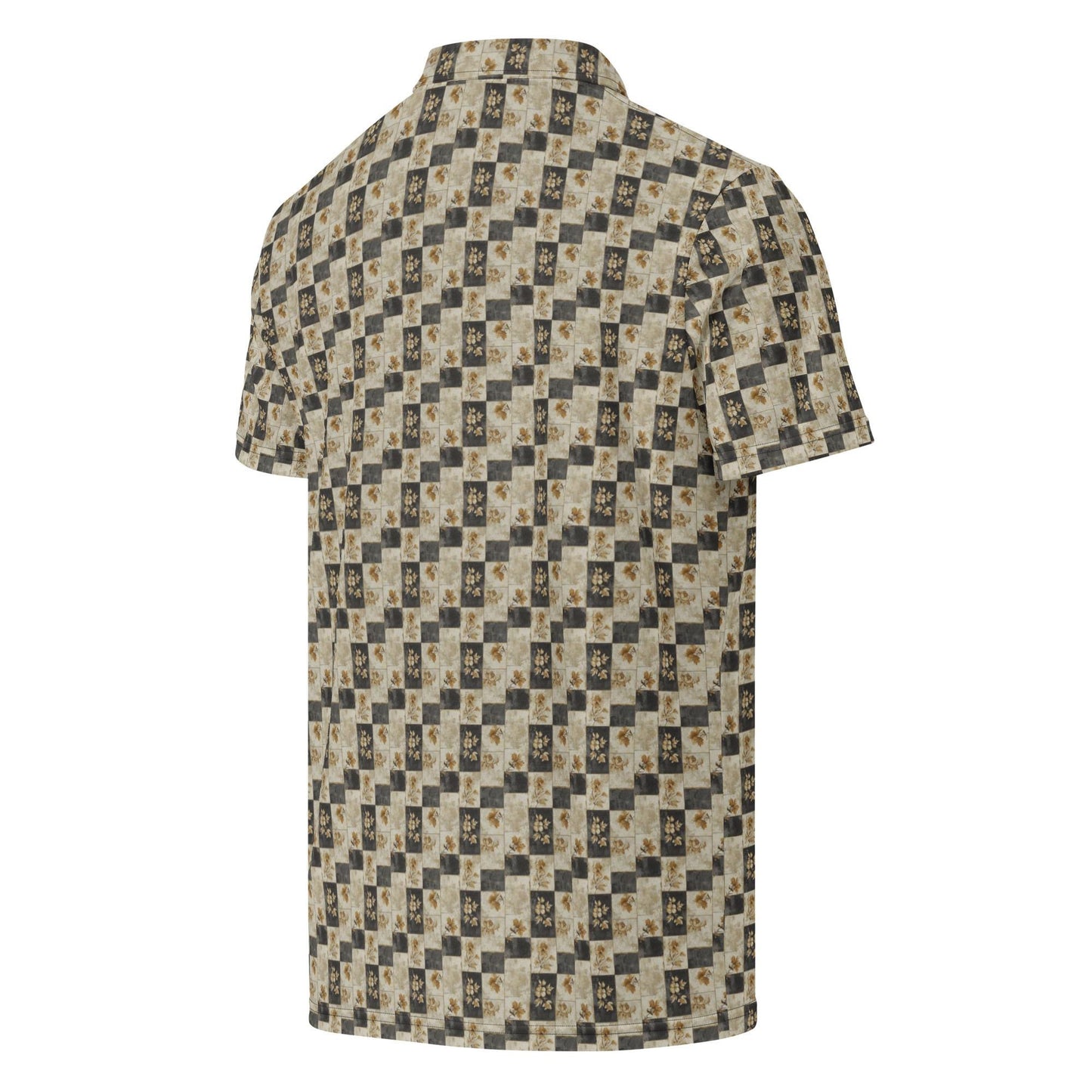 Men’s slim fit polo gothic soft style classy casual dinner minimilist basic pattern fashionista male designer shirt