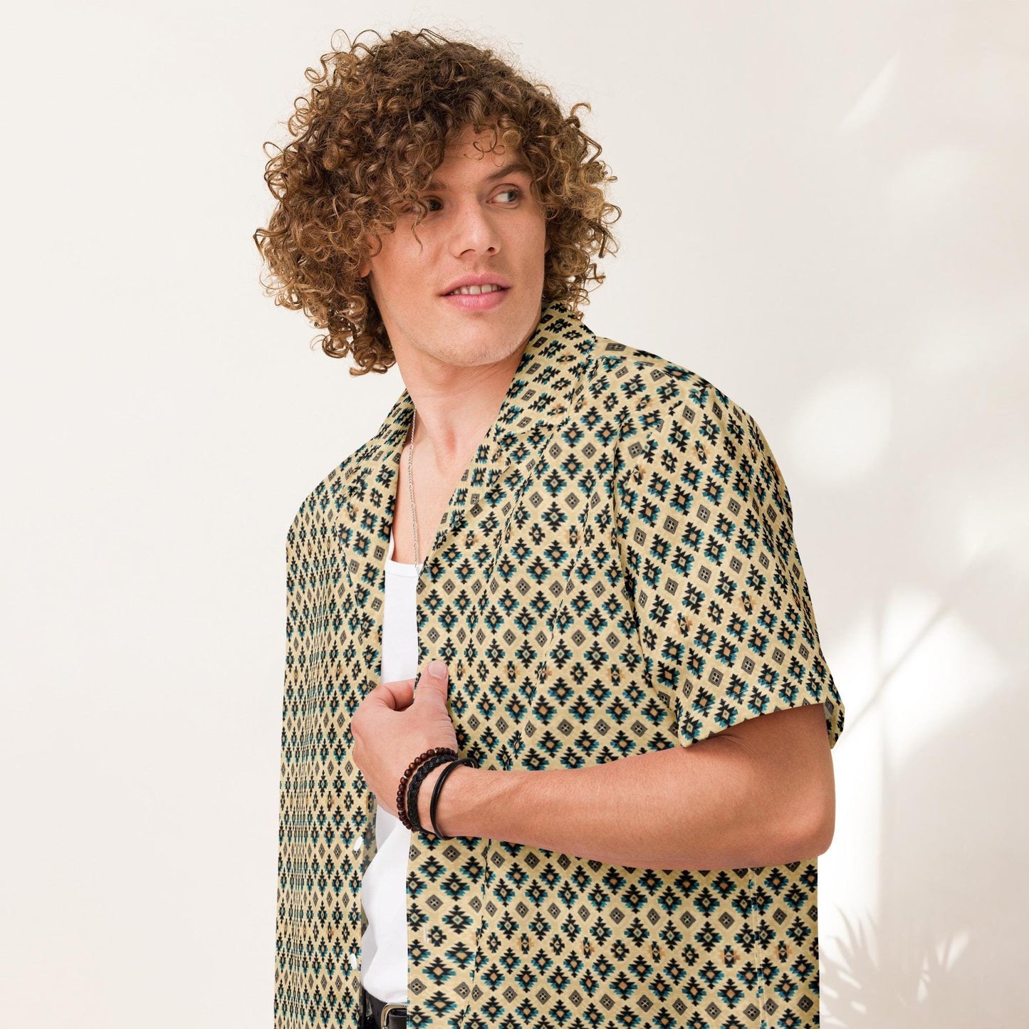 Men's Unisex Casual Western Native All Over Print Trendy LightWeight Shirt