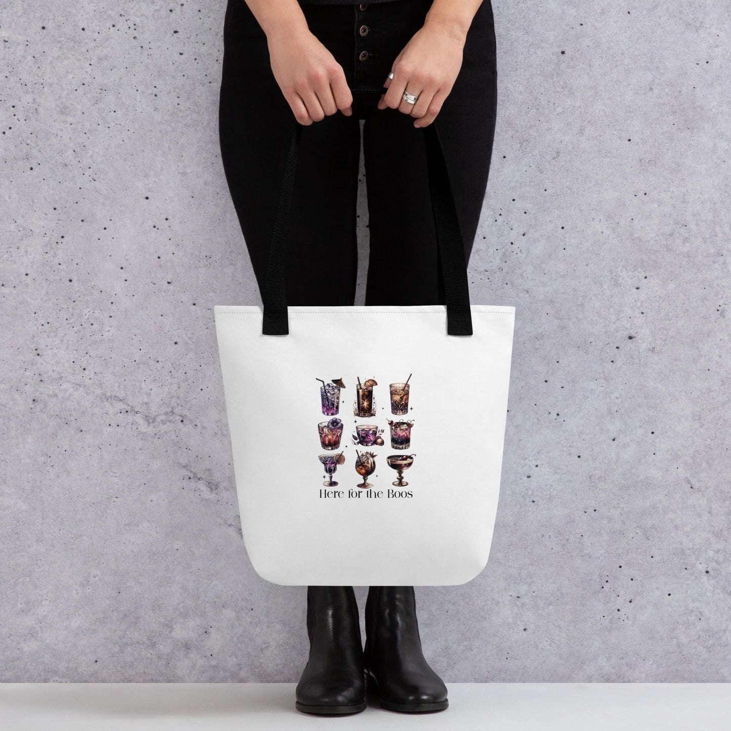 Halloween fashion over shoulder tote Fall style novelty humorous casual minimilist laptop Ipad book office sachel handle carry all bag