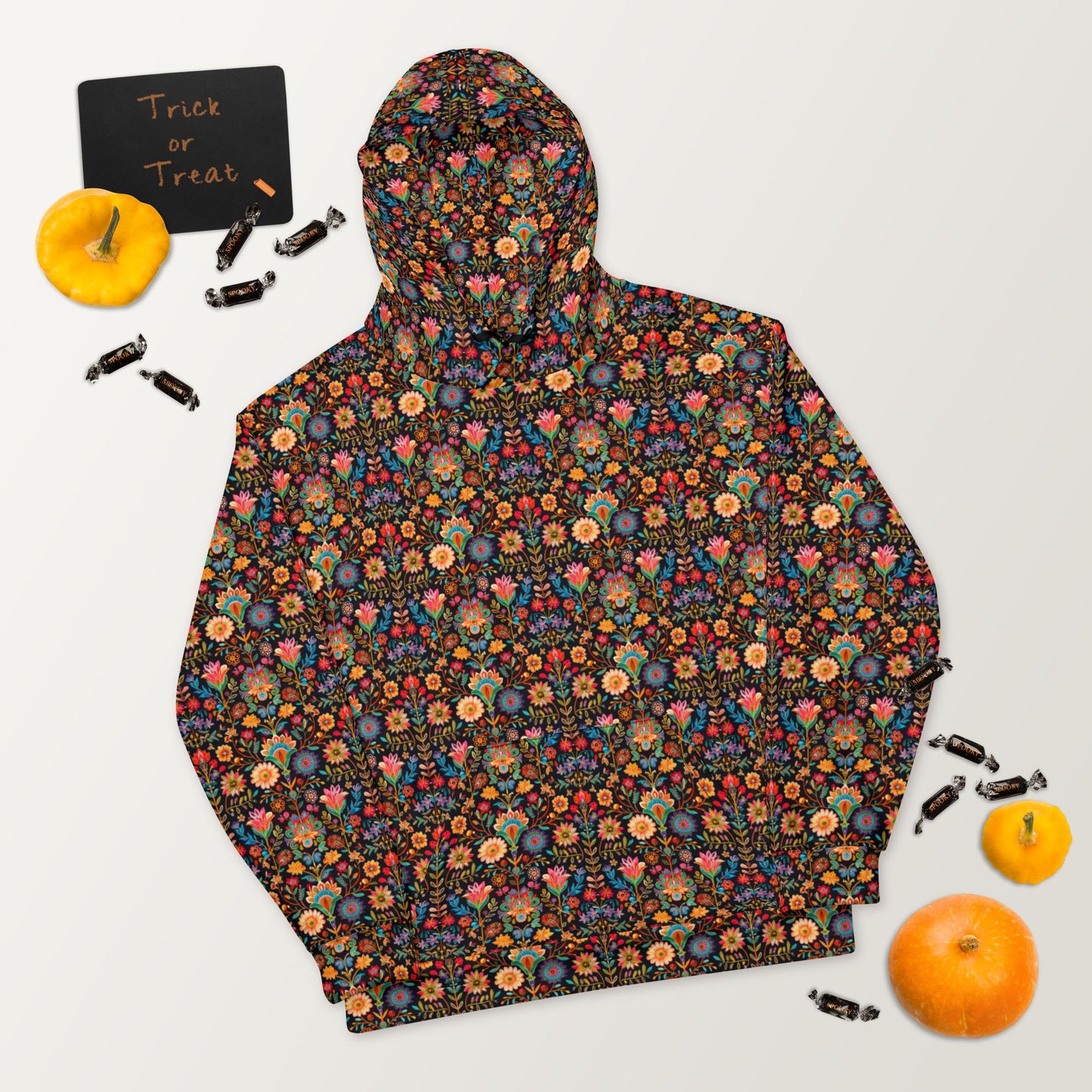 Men's vibrant colorful all over print design casual warm cozy cuddle up weather school work outside clothing wear hoodie sweatshirt