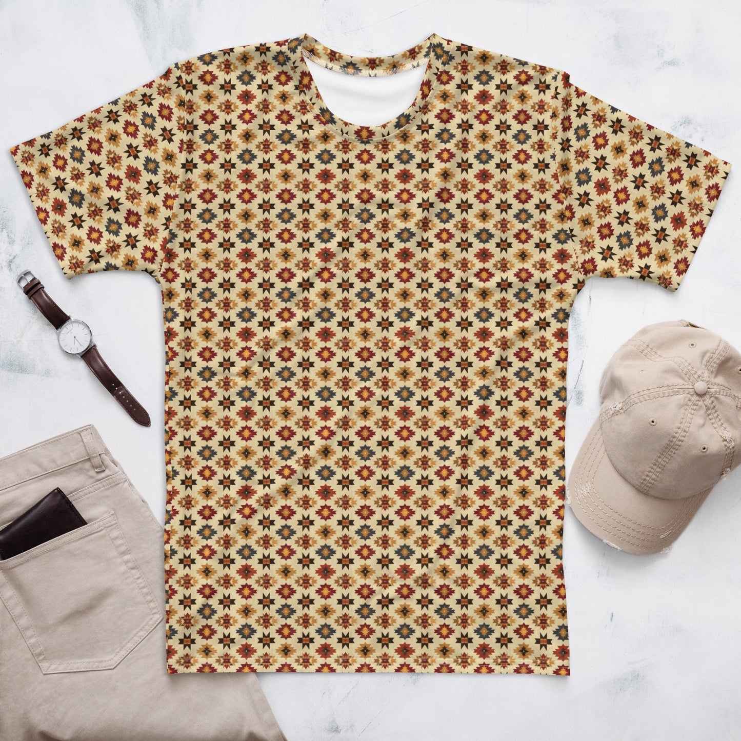 Men's Casual Trendy All Over Print Vibrant Style Wear