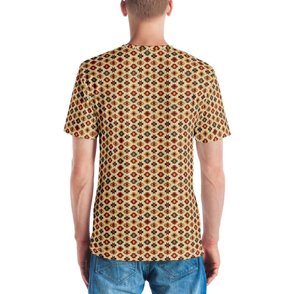 Men's t-shirt, native all over print pattern stylish casual college work travel sweatpants jeans smooth comfortable s ft to the touch shirt