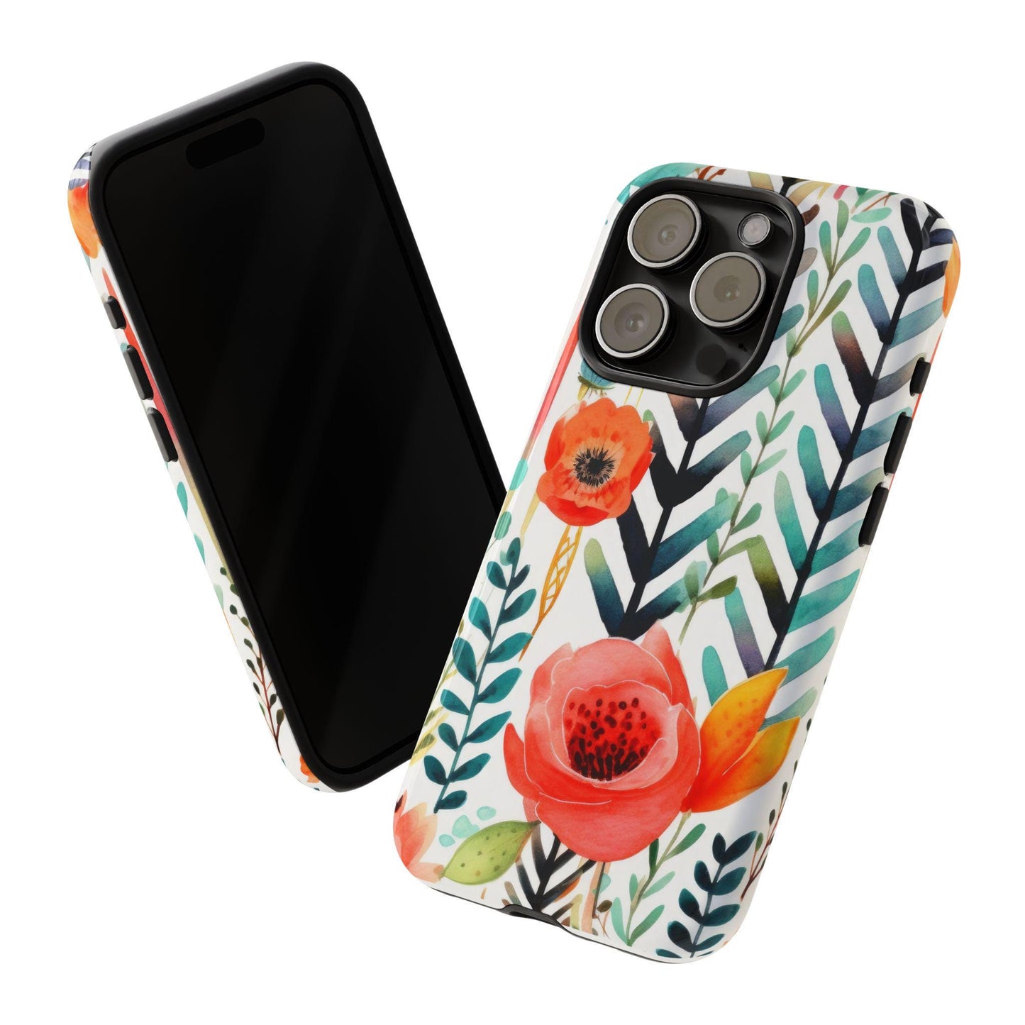 Floral Tough Phone Case | Vibrant, Durable, Gift for Her, Women's Accessories, Nature Lover, Birthday, Mother's Day