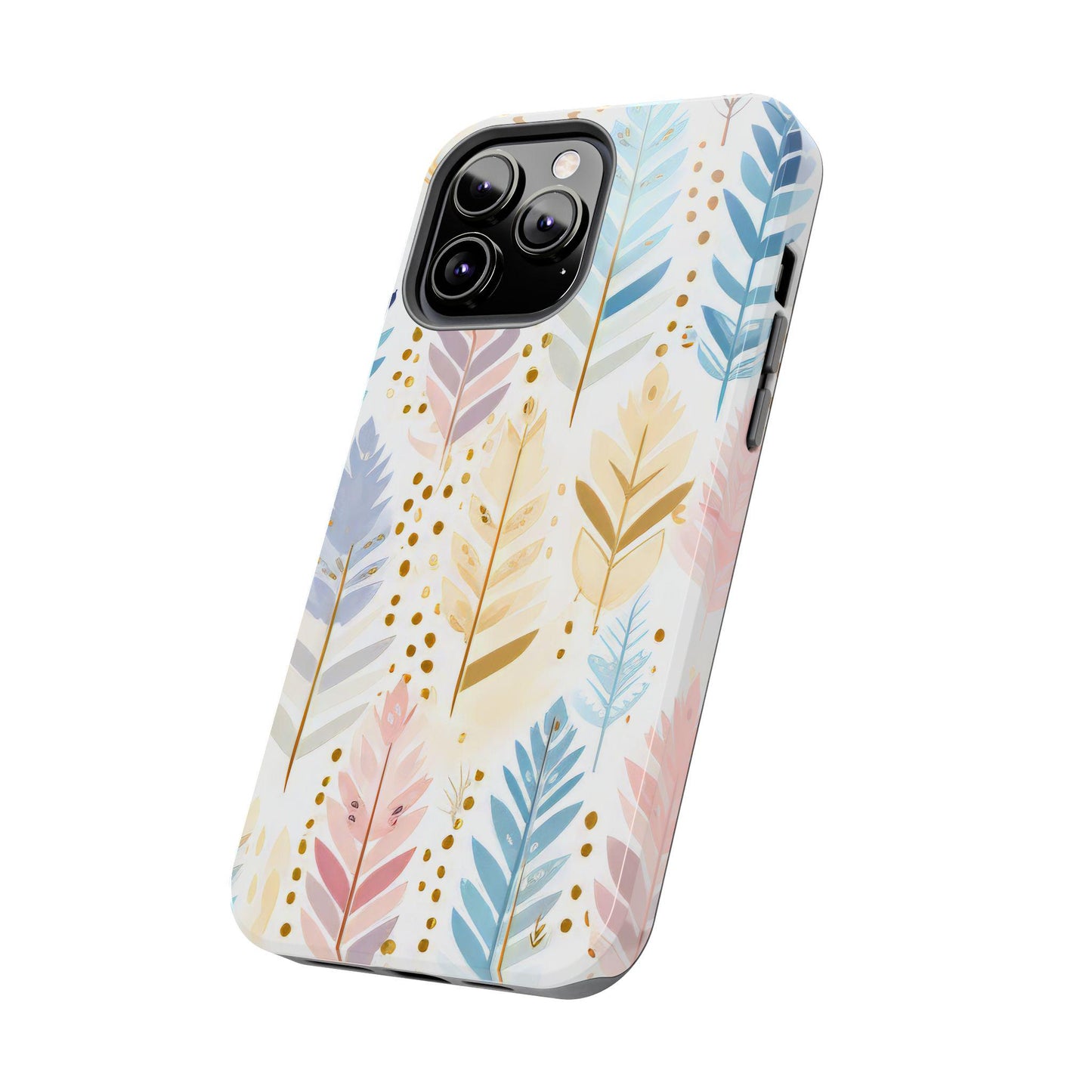 Boho Chic Tough Phone Case, Floral Phone Cover, Protective Case for iPhone, Gift for Her, Nature Lover Accessory