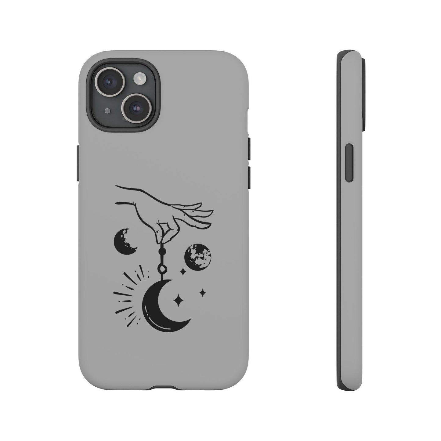 Tough Cases, Celestial Tarot designed Matte Glossy White Hard IPhone Cover Case, Astrology inspired gift item