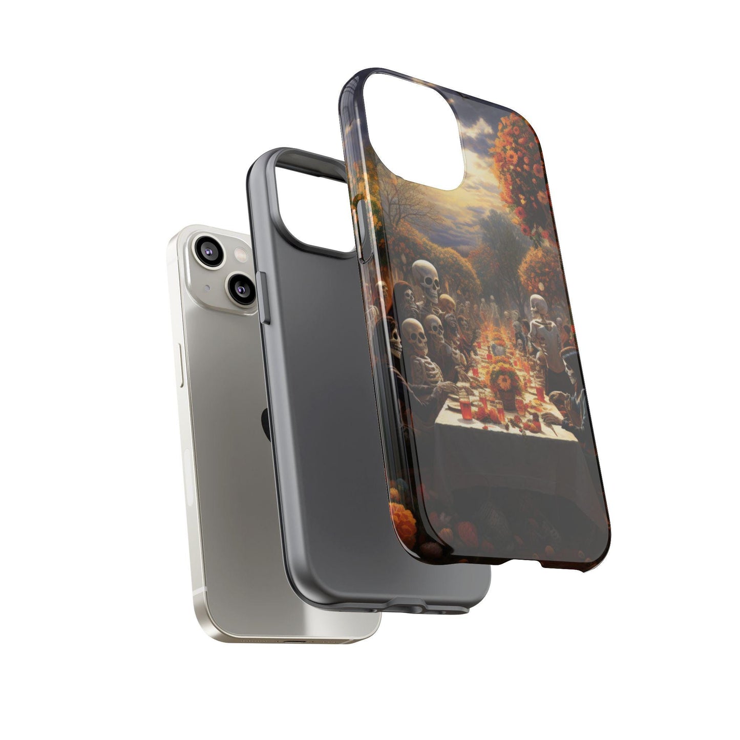 Day of the Dead iphone cases, Samsung Phone Case, Google Pixel case, Extra strong phone case, Black Phone case, Gothic gift, Halloween