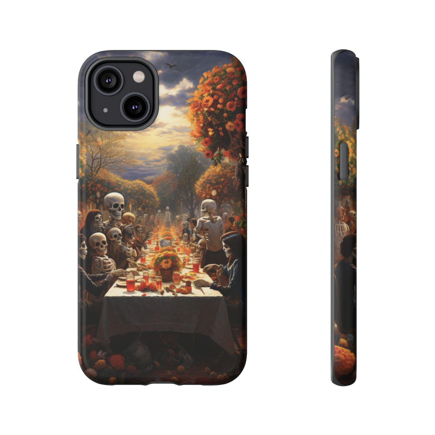 Day of the Dead iphone cases, Samsung Phone Case, Google Pixel case, Extra strong phone case, Black Phone case, Gothic gift, Halloween