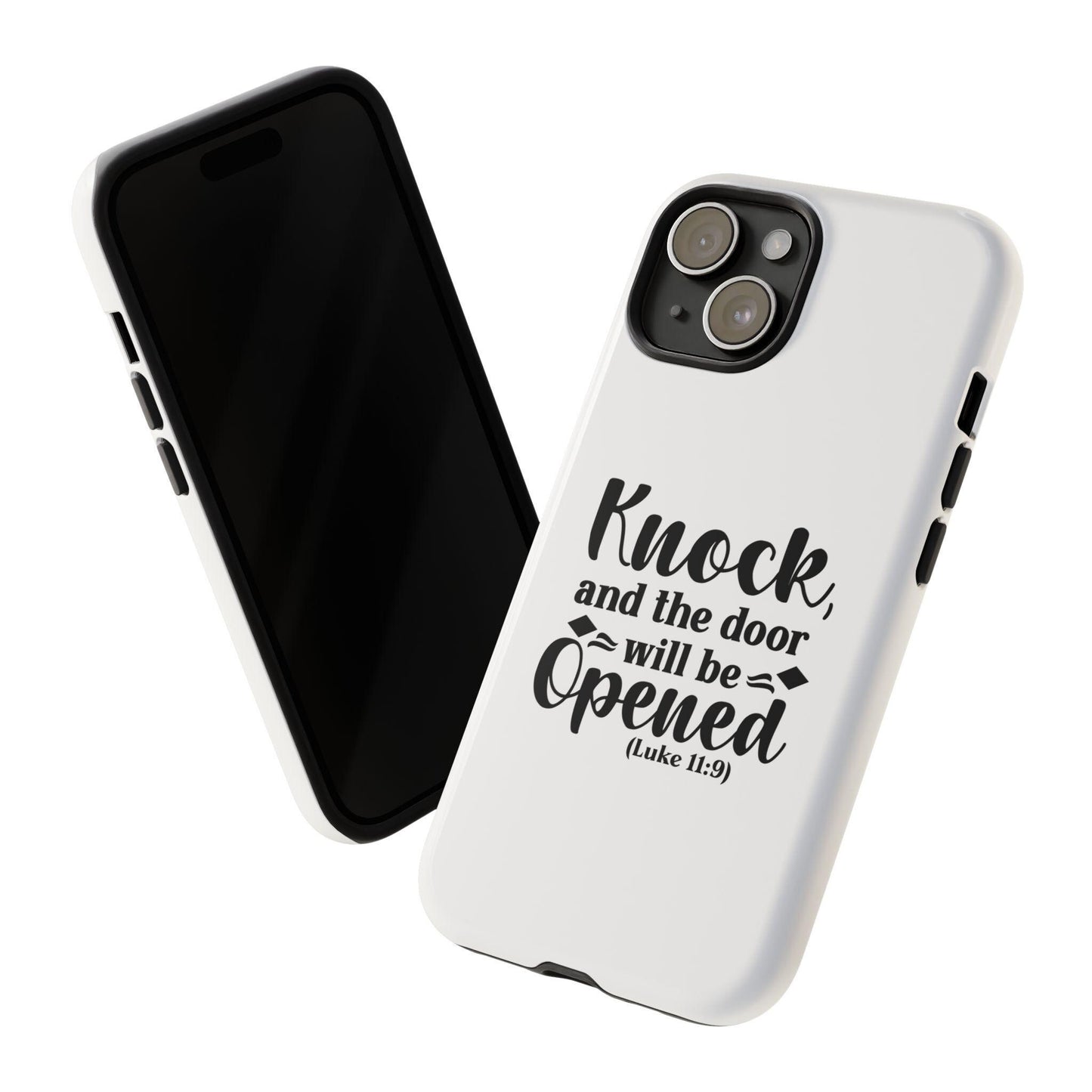 Phone Cases, Scripture Verses, Christian White Hard Cover, Minimalist iPhone 16 iPhone 15, Uplifting, Protective, Gift for Believers,