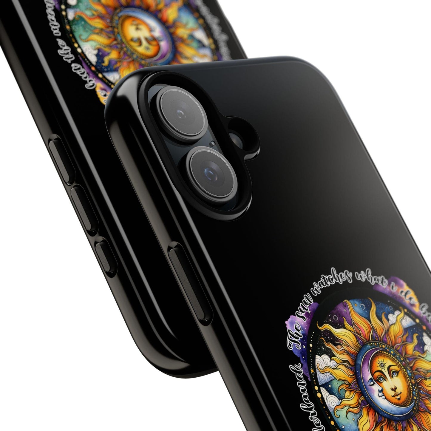 Phone Case, Celestial Star Horoscope iPhone 15 16 11 Strong Black Colorful Spiritual Tough Cover, Astrology Zodiac Gift, Protective Shell,