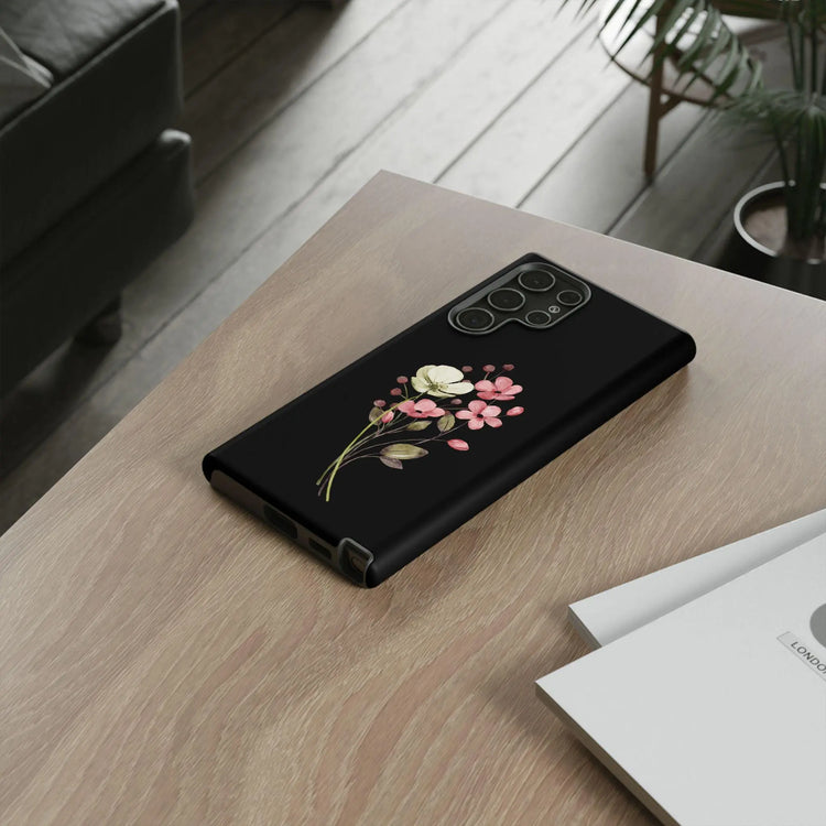 Floral all over pattern phone tough case,android and apple pretty flower design protective strong designer style phone cover