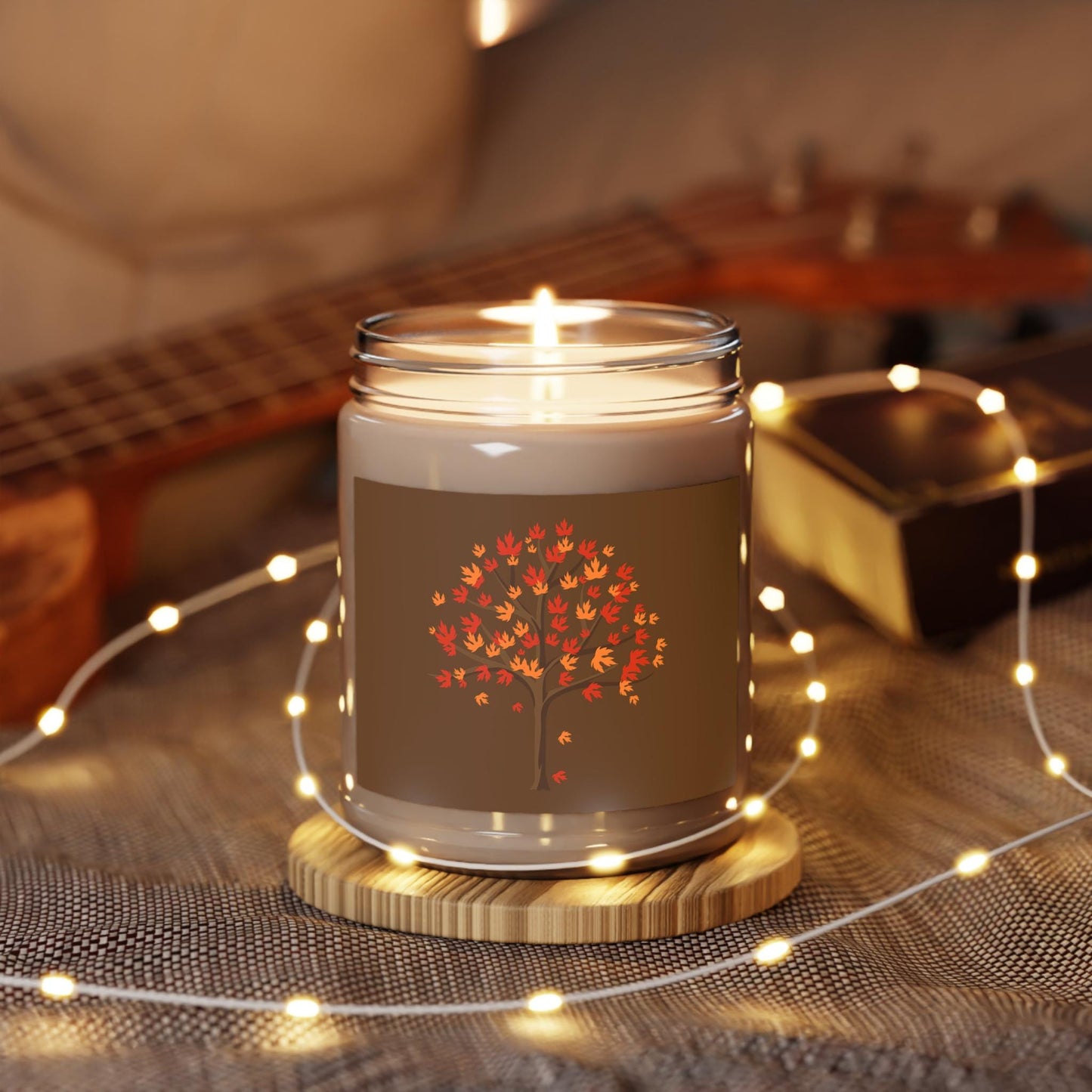 Holiday Scented Candles, 9oz Vanilla Bean Candle Eco Friendly Fall Thanksgiving Candle, Home Fragrance, Aromatherapy Candle, Gift Idea, Home
