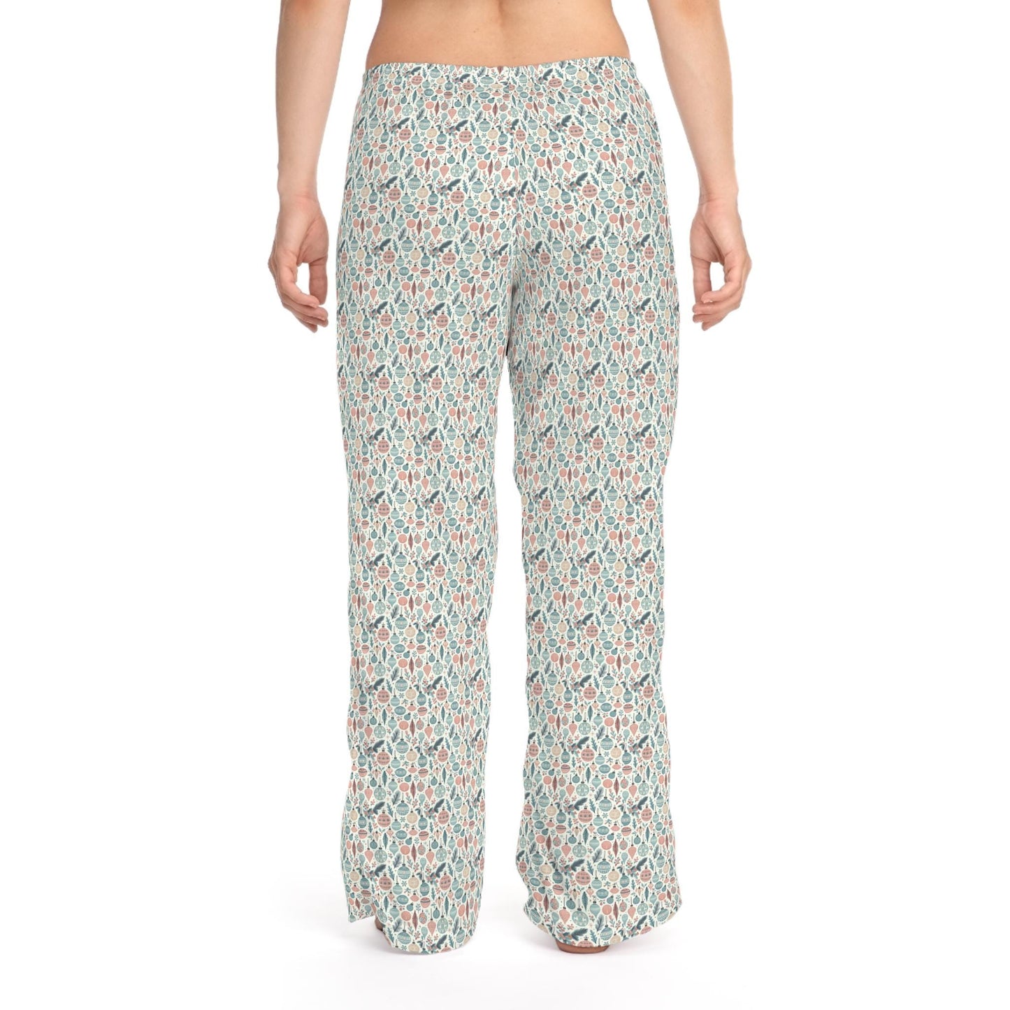 Cozy Floral Women's Pajama Pants, Relaxed Xmas Fit Sleepwear, Loungewear, Birthday Gift, Comfortable Nightwear