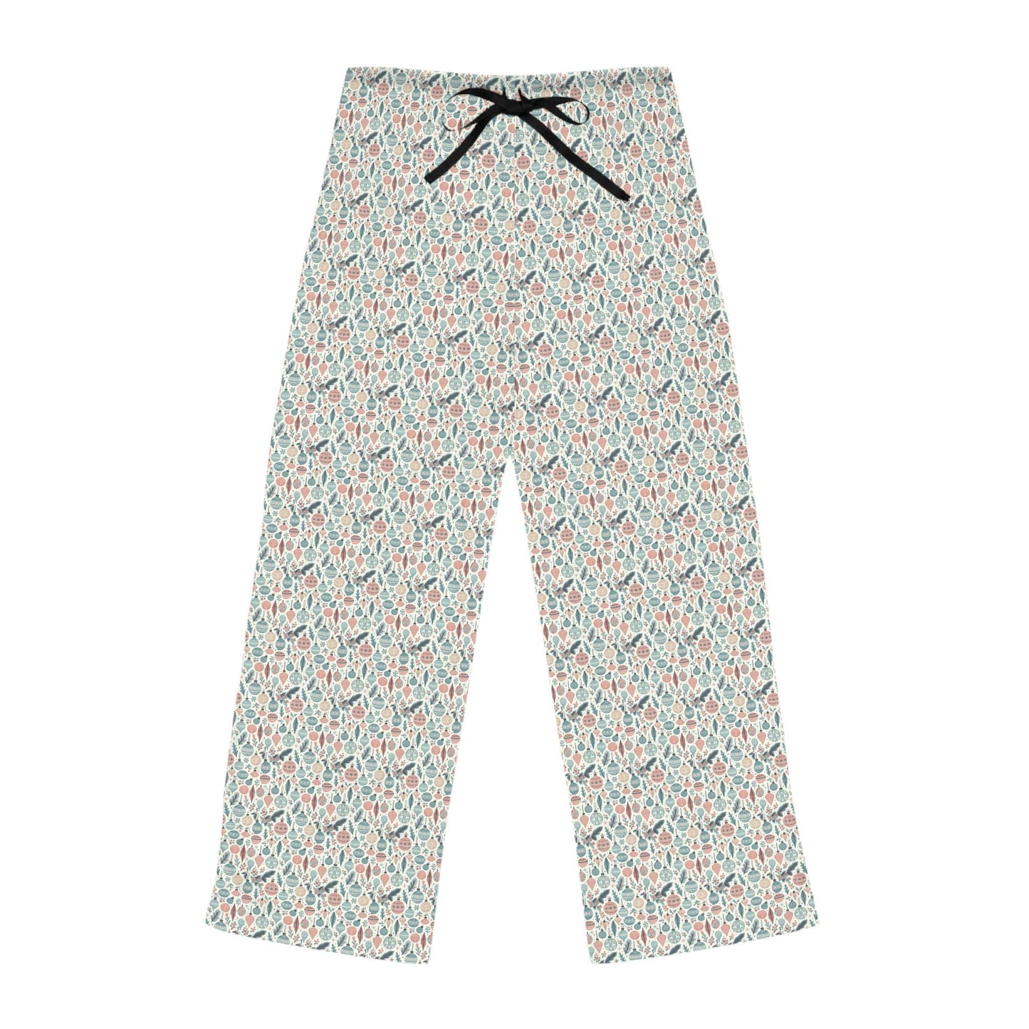 Cozy Floral Women's Pajama Pants, Relaxed Xmas Fit Sleepwear, Loungewear, Birthday Gift, Comfortable Nightwear