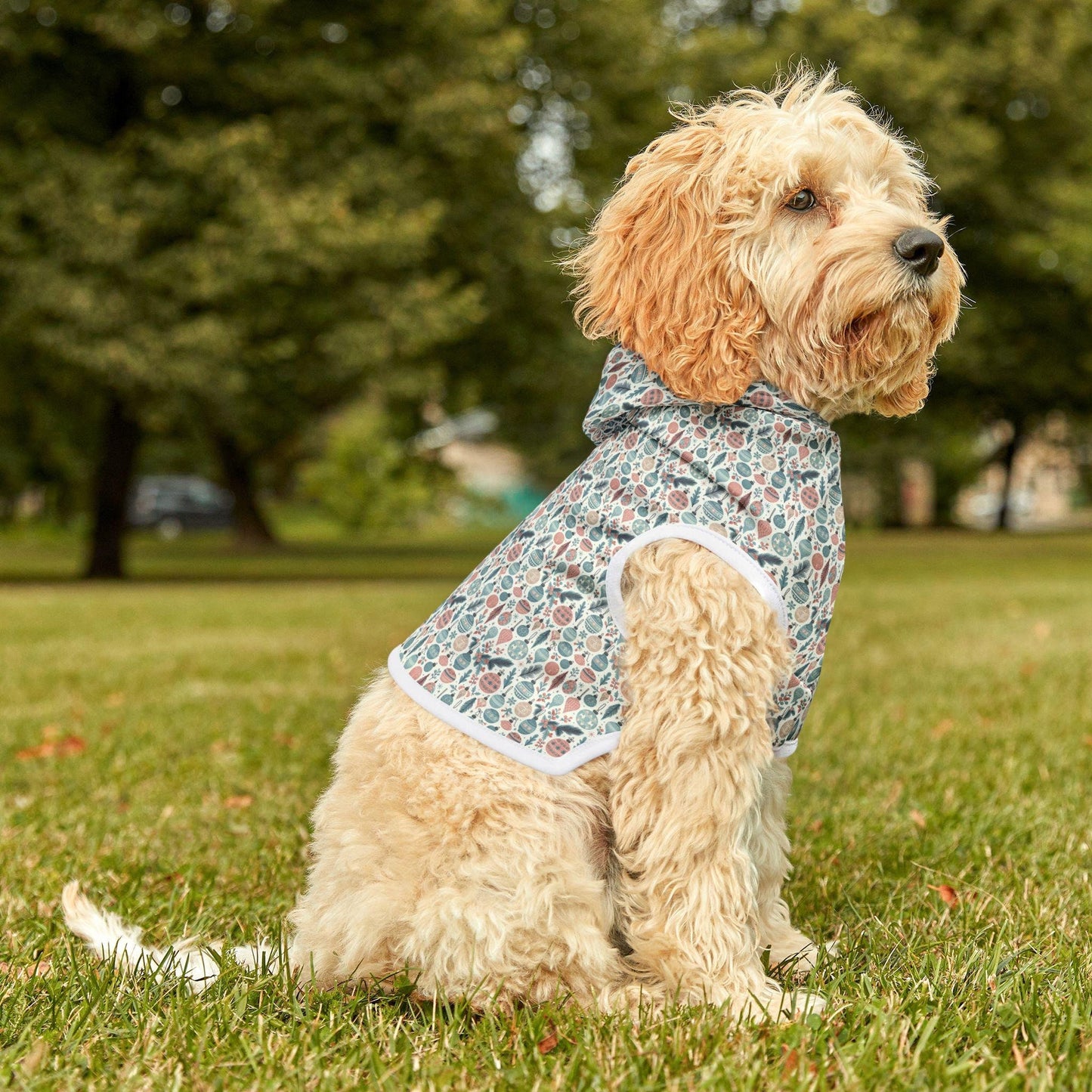 Floral Pet Hoodie - Cozy Dog Sweatshirt, Cute Cat Apparel, Spring Fashion for Pets, Perfect for Gifts and Holidays, Adorable Pet Outfit