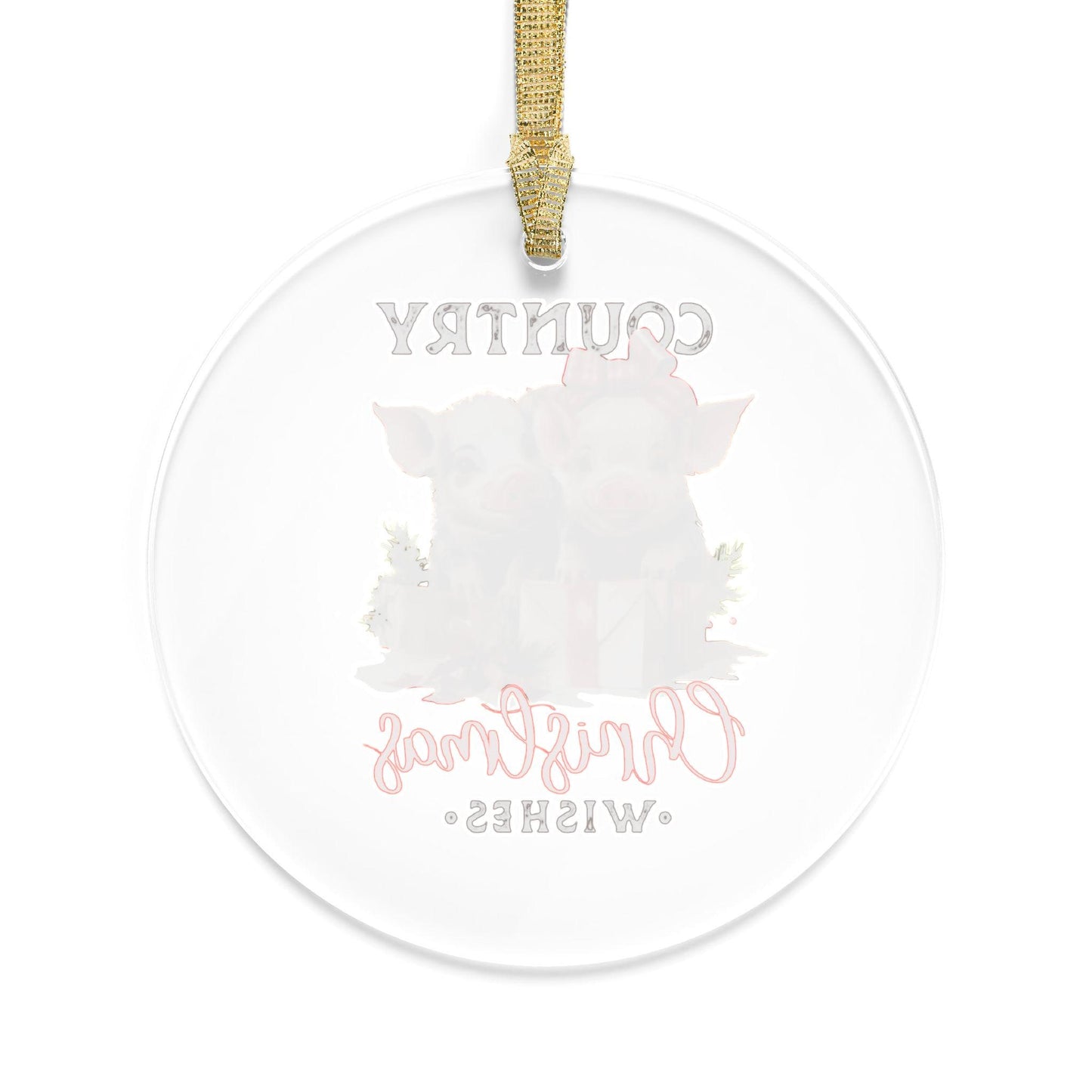 Country Xmas Acrylic Ornaments, Animal Print Holiday Decor, Tree Ornaments on Sale, Perfect Holiday Gifts