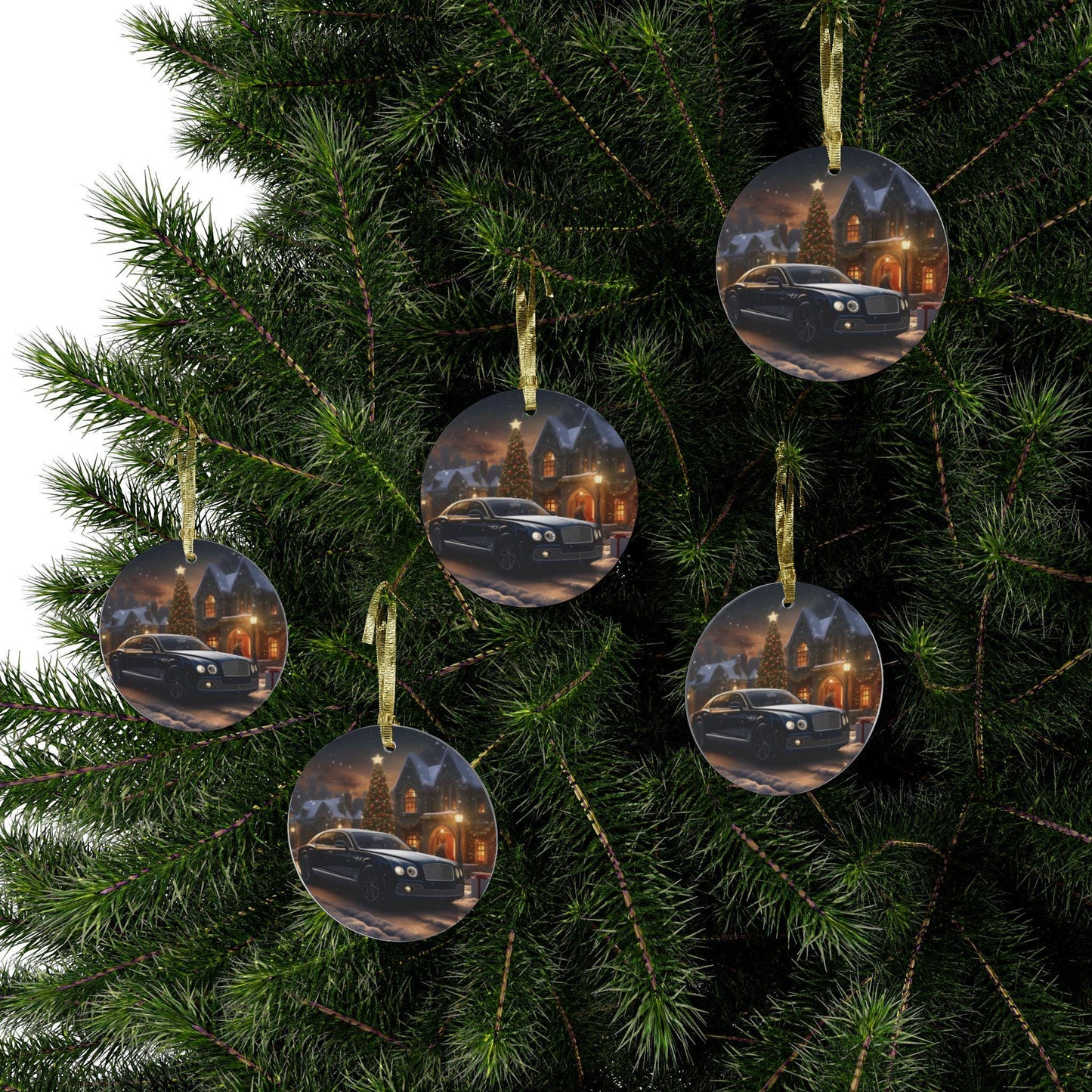 Luxury Acrylic Ornaments, Sophisticated Christmas Decor, Designer Xmas Tree Ornaments, Stylish Holiday Decor, Classy Designer Products,