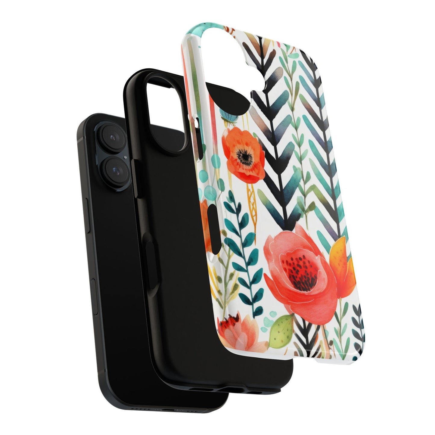 Floral Tough Phone Case | Vibrant, Durable, Gift for Her, Women's Accessories, Nature Lover, Birthday, Mother's Day