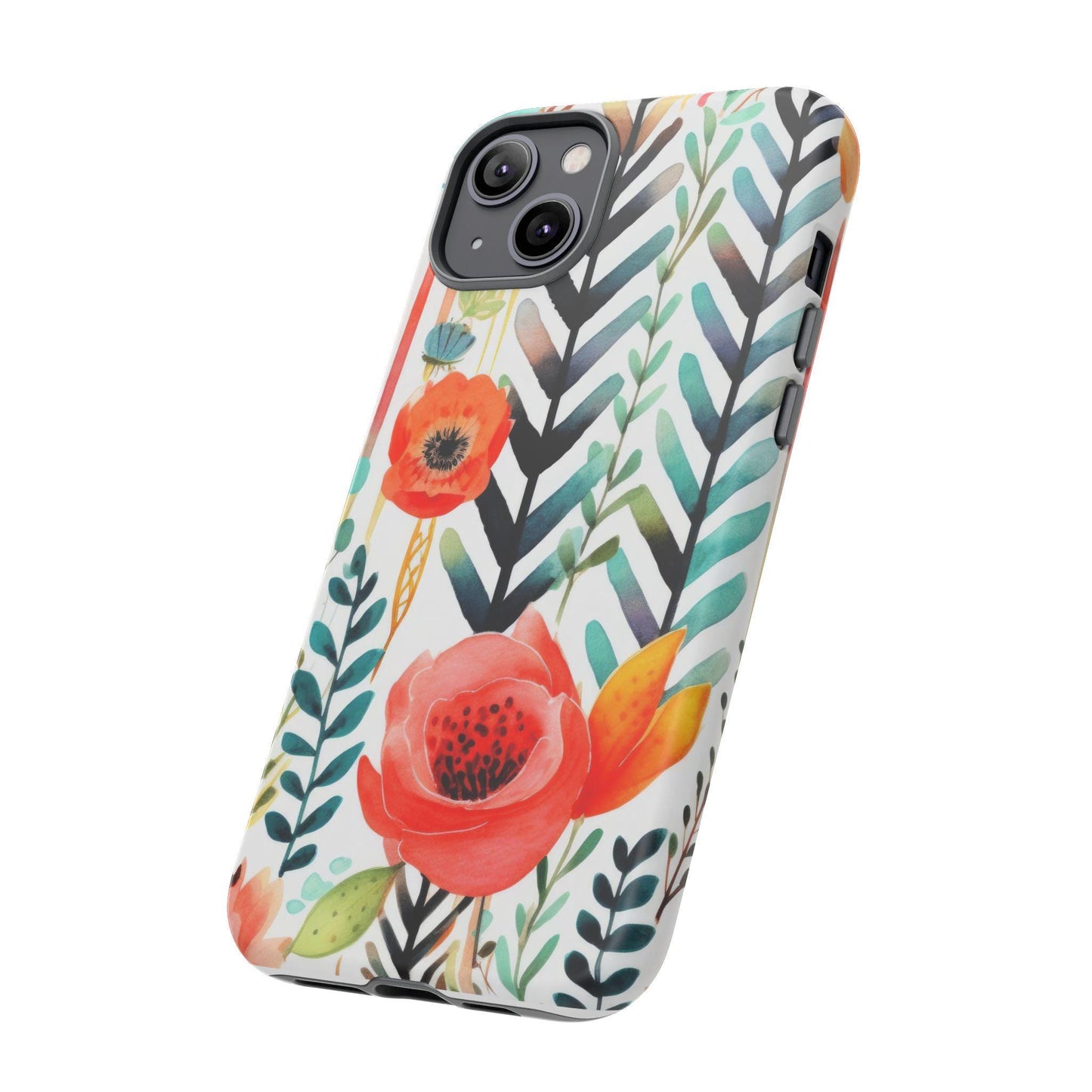 Floral Tough Phone Case | Vibrant, Durable, Gift for Her, Women's Accessories, Nature Lover, Birthday, Mother's Day