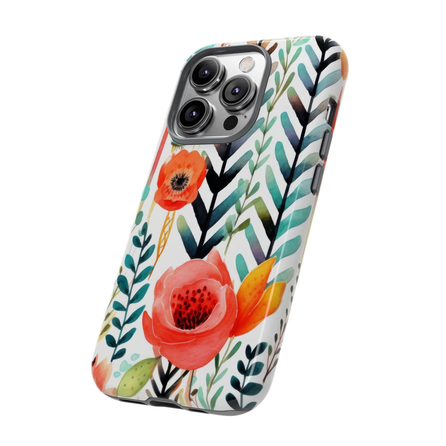 Floral Tough Phone Case | Vibrant, Durable, Gift for Her, Women's Accessories, Nature Lover, Birthday, Mother's Day