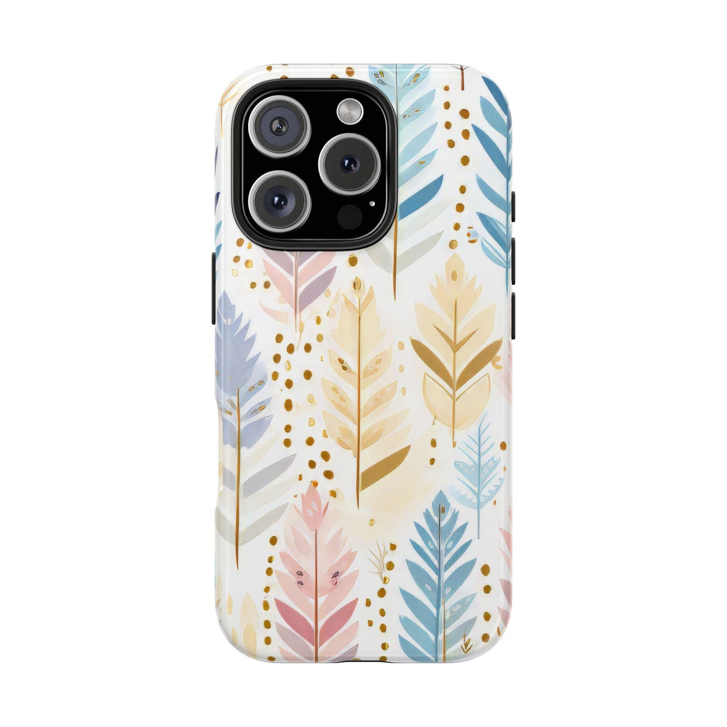 Boho Chic Tough Phone Case, Floral Phone Cover, Protective Case for iPhone, Gift for Her, Nature Lover Accessory
