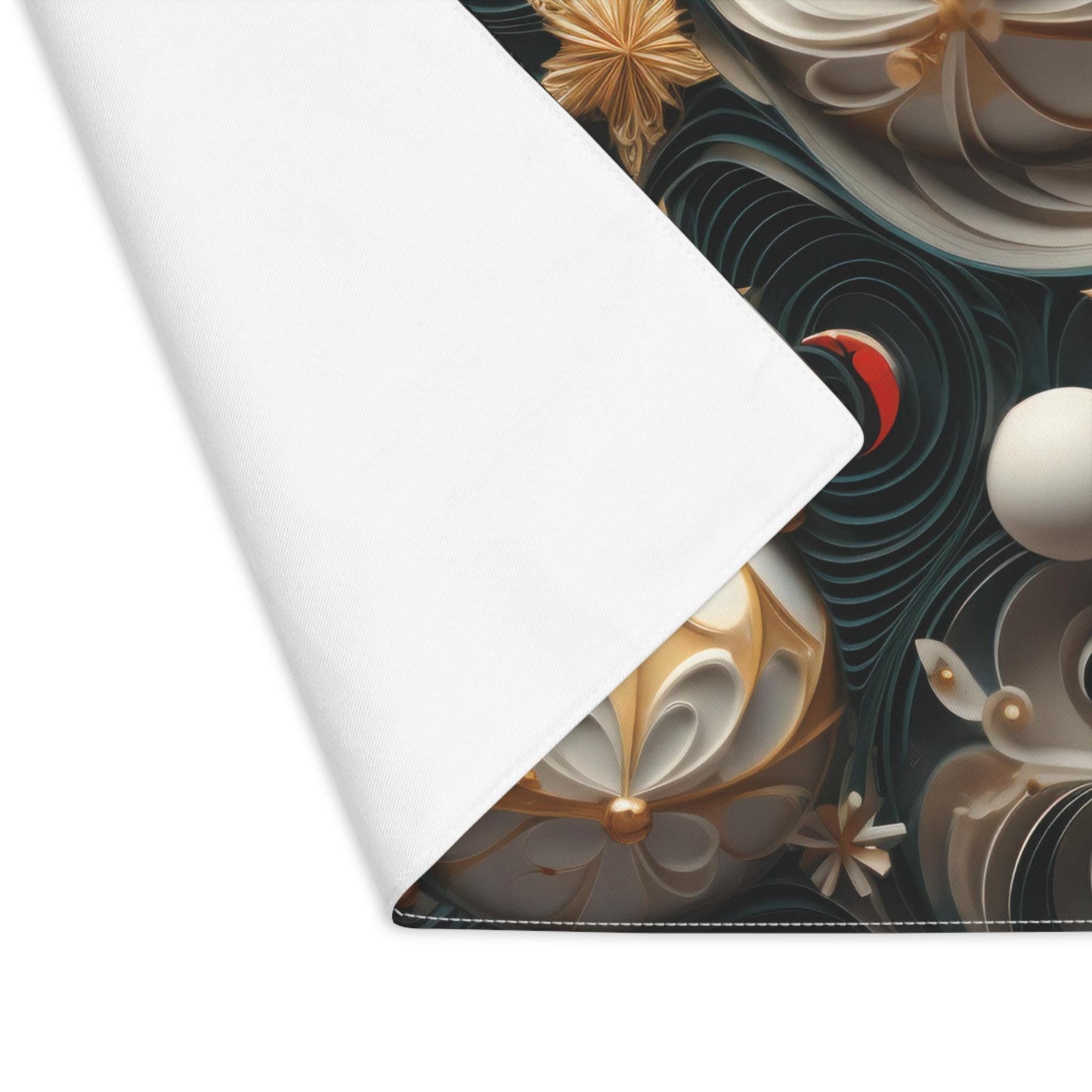 Elegant Holiday Placemat - Christmas Table Decor, Festive Dinnerware, Unique Home Decoration, Seasonal Dining, Table Setting