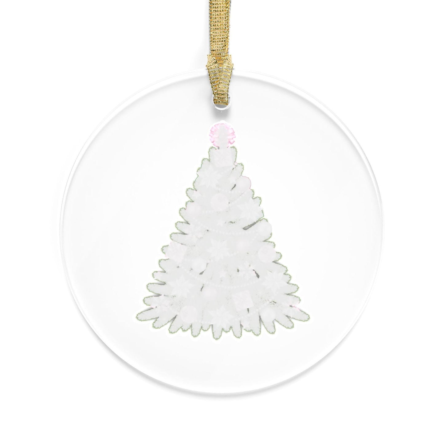 Acrylic Ornaments, Pink Xmas Tree Decor, Minimalist Holiday Ornament, Classy Acrylic Bauble, Simple Tree Design, Christmas Decoration