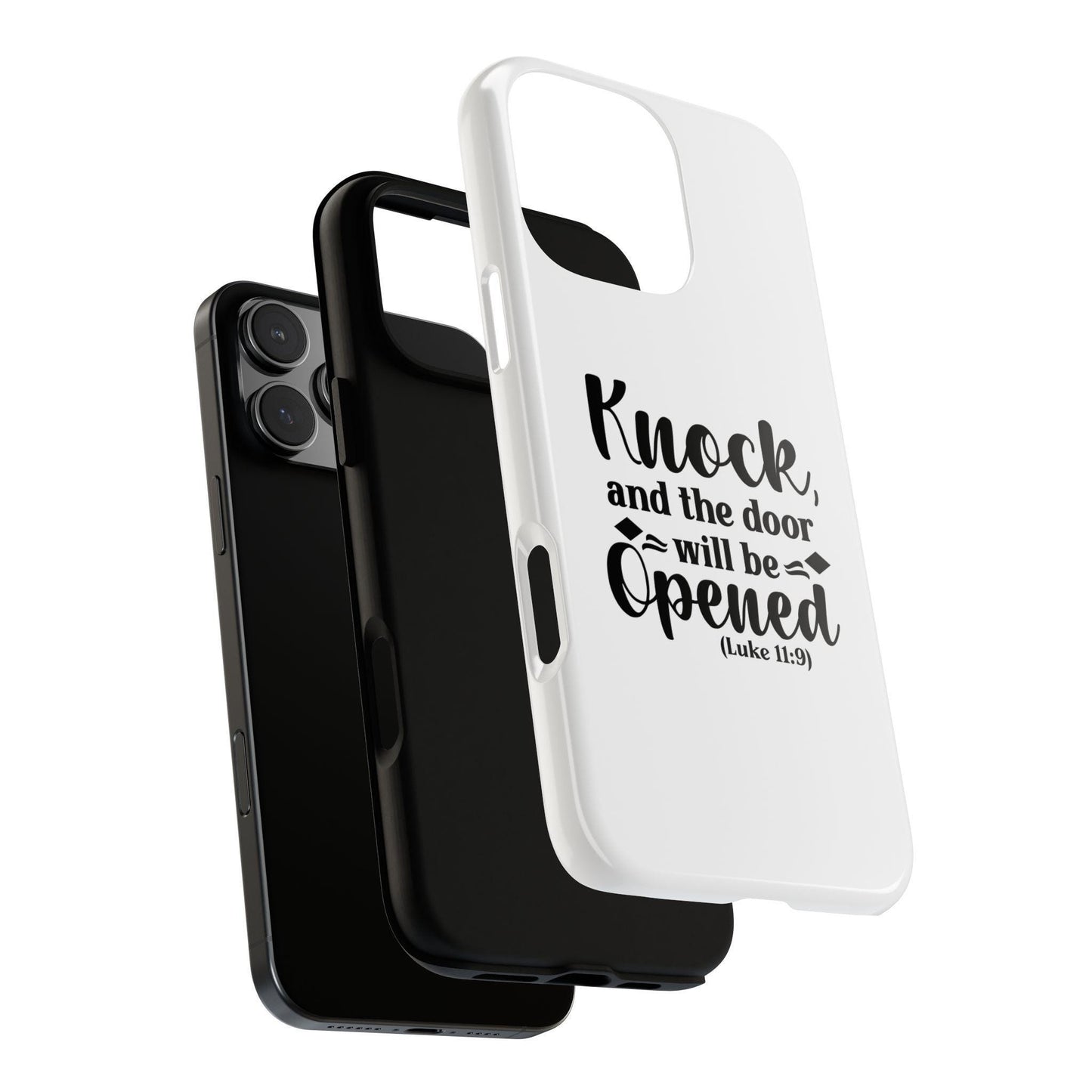 Phone Cases, Scripture Verses, Christian White Hard Cover, Minimalist iPhone 16 iPhone 15, Uplifting, Protective, Gift for Believers,