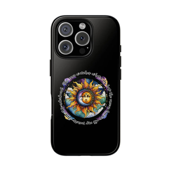 Phone Case, Celestial Star Horoscope iPhone 15 16 11 Strong Black Colorful Spiritual Tough Cover, Astrology Zodiac Gift, Protective Shell,