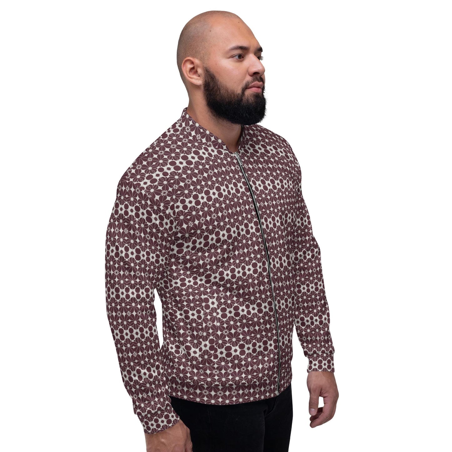Men's Fashionable All-Over Print Bomber Jacket - Casual Style Meets Unique Design