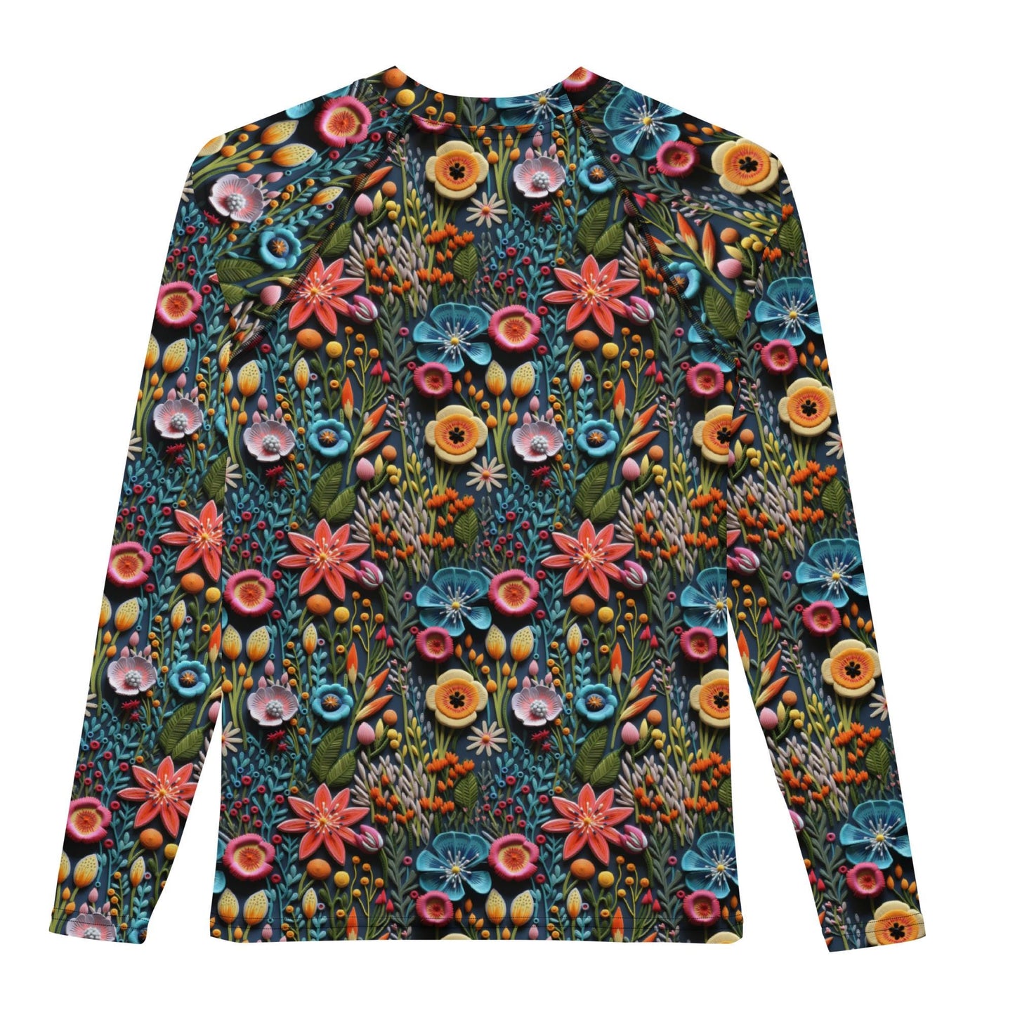 Youth Colorful Stylish Rash Guard - Vibrant Protection for Active Kids!"