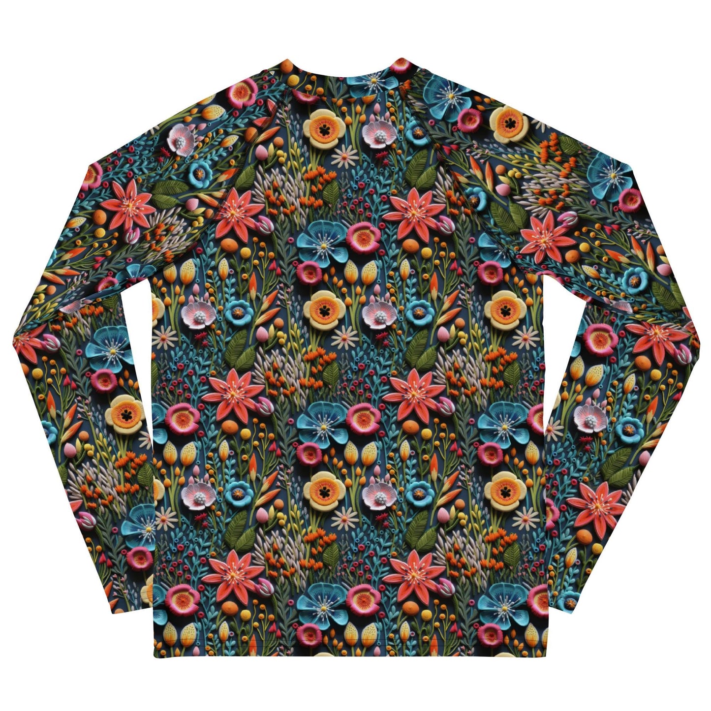 Youth Colorful Stylish Rash Guard - Vibrant Protection for Active Kids!"