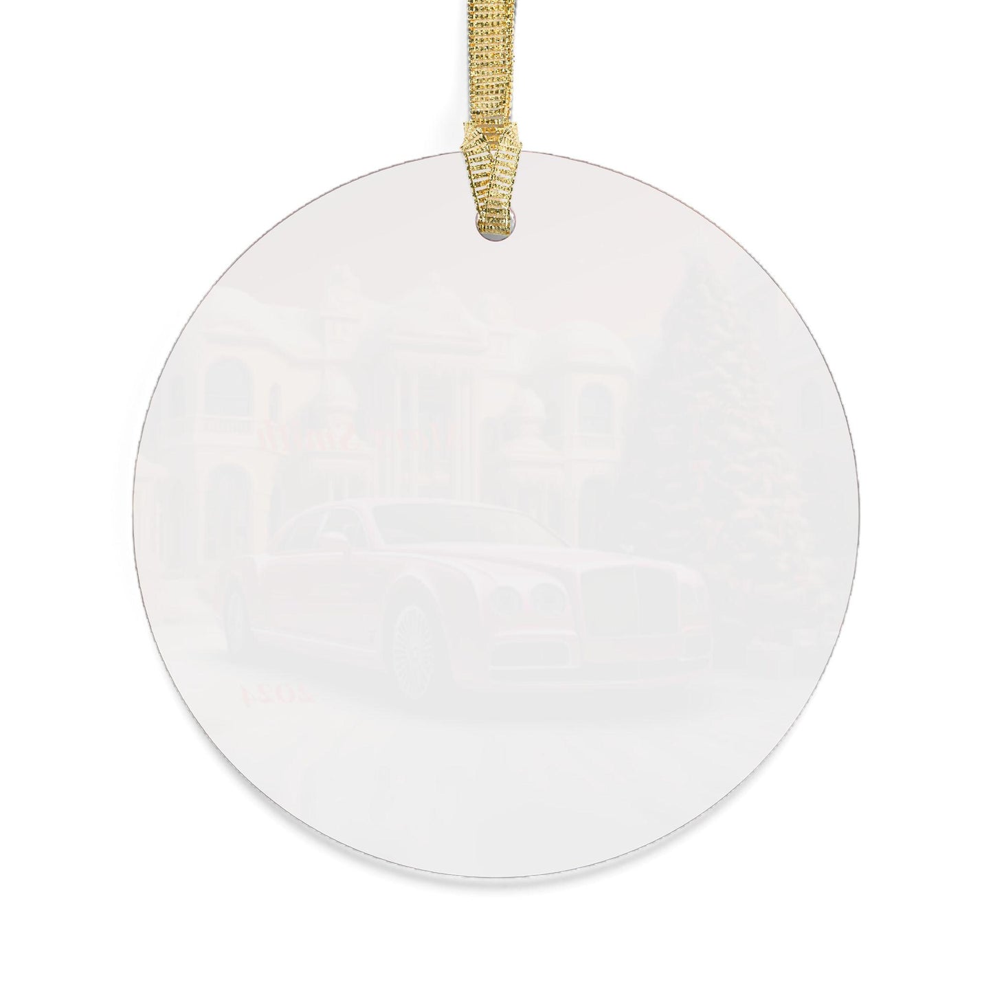 Personalized Acrylic Christmas Ornament - Holiday Decor, Festive Gift, Custom Name Keepsake, Car Theme, Family Celebration