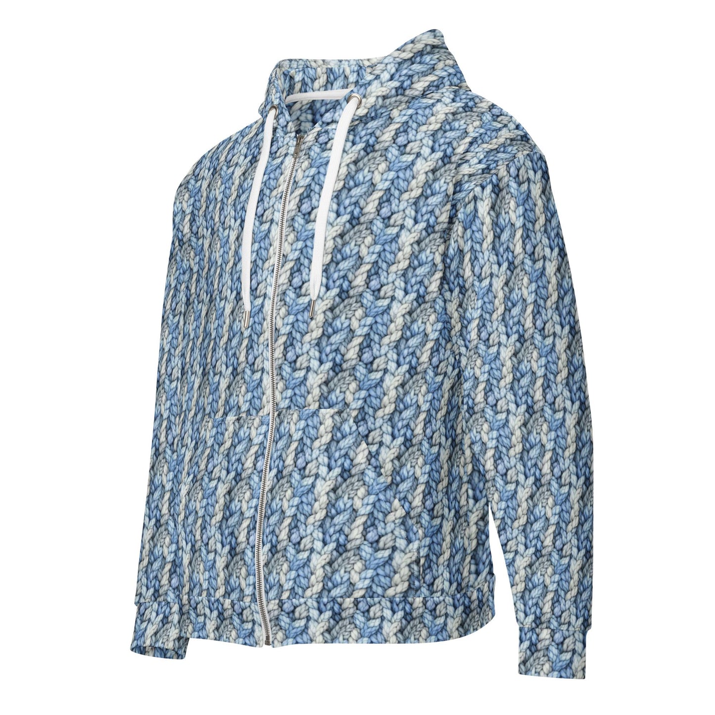 Men's Casual All Over Print Stylish Zip Hoodie - Trendy Fashion Hoodie - Unique Graphic Design - Perfect for Everyday Wear