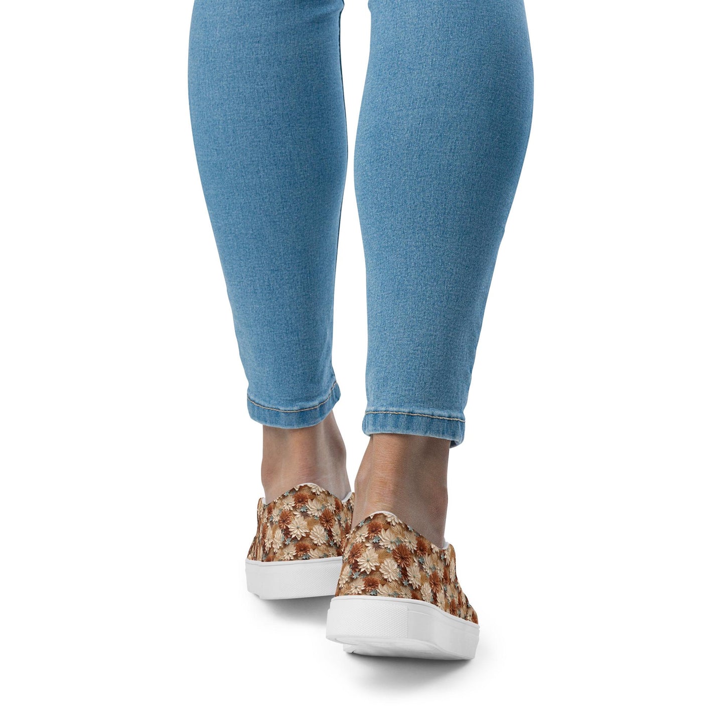 Stylish AOP Print Women's Slip-On Canvas Shoes - Unique All-Over Print Lightweight Sneakers for Comfort and Fashion