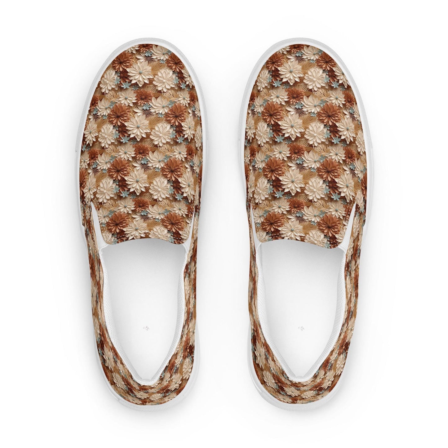 Stylish AOP Print Women's Slip-On Canvas Shoes - Unique All-Over Print Lightweight Sneakers for Comfort and Fashion