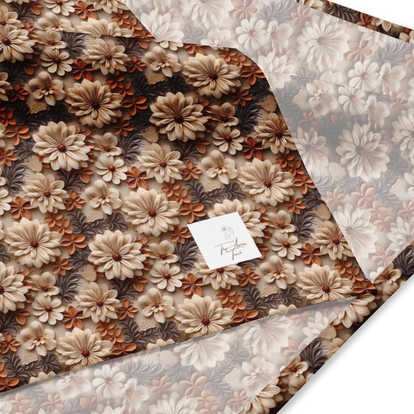 Stylish Floral All-over print bandana, floral fashion style print scarf