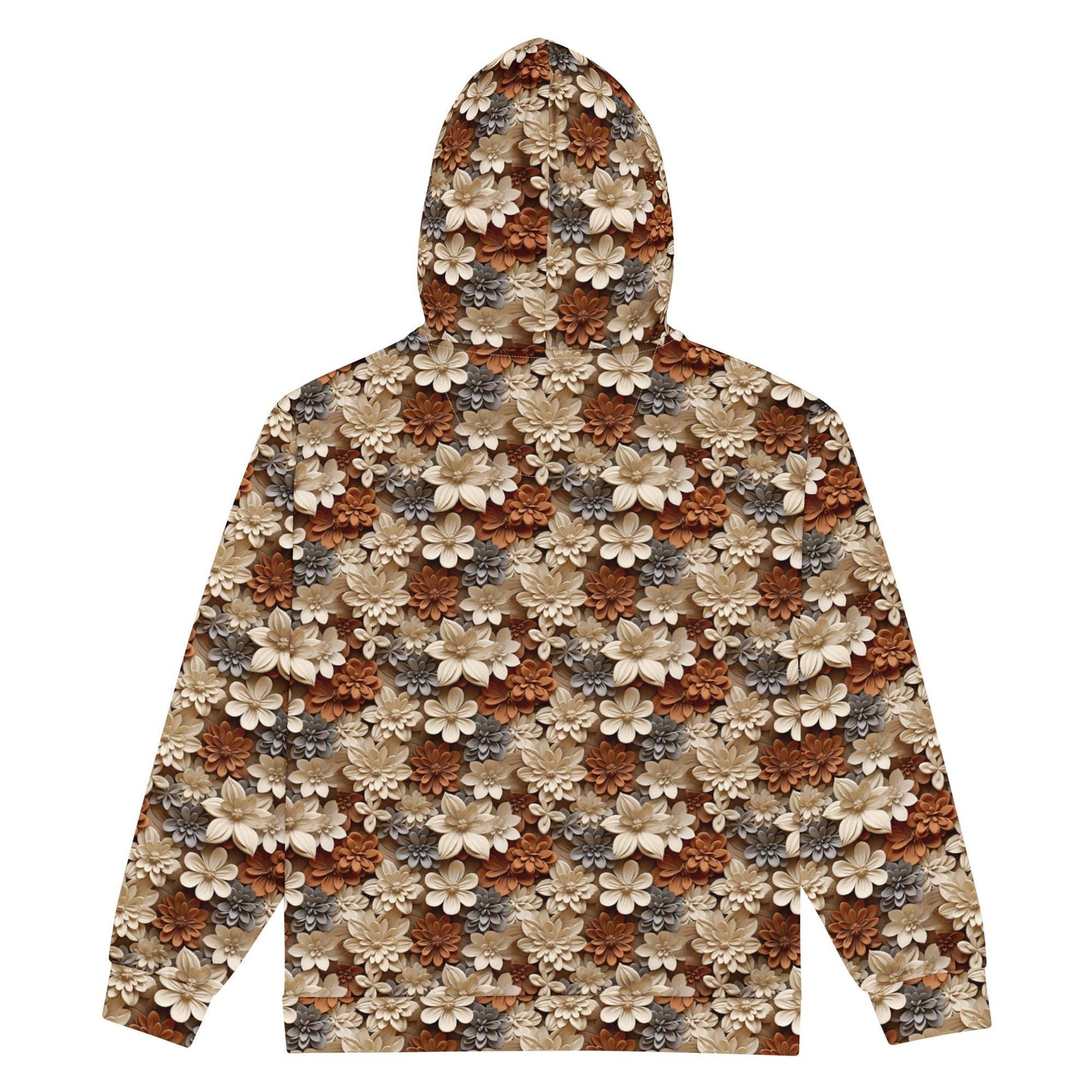 Men's All Over Print Zip Hoodie | Fall Theme Design | Relaxed Jacket for Cool Weather | Stylish and Comfortable