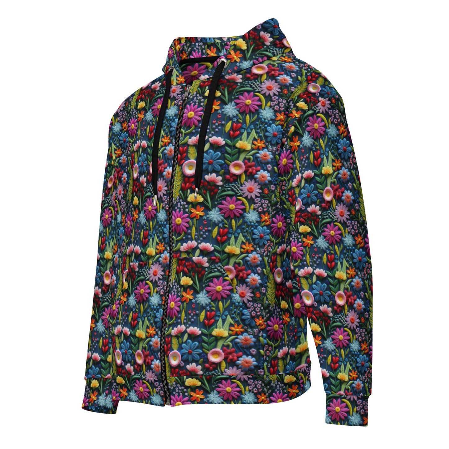 Men's Trendy Pattern Print Hoodie | Stylish Casual Cozy Zipper Jacket | Fashionable Relaxed Wear for Men