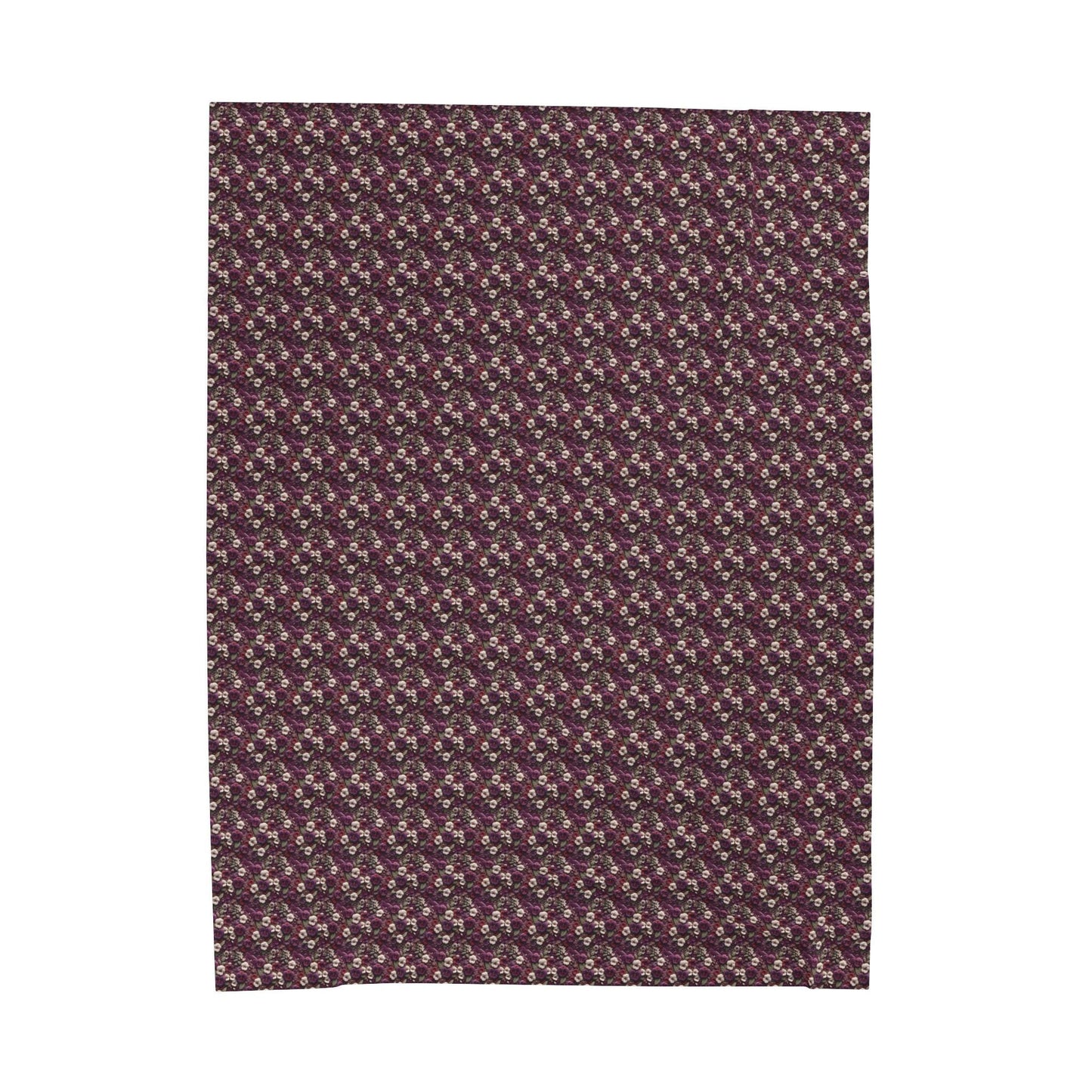 Cozy Velveteen Plush Blanket - Soft Floral Throw for Home, Decor, Gift, Nursery, Cozy Evenings