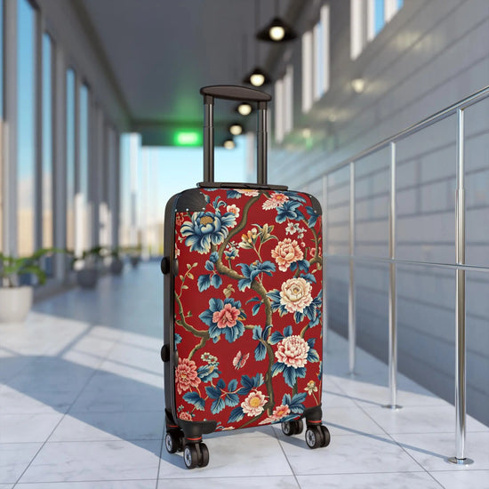 Floral Suitcase for Travel, Stylish Luggage for Women, Unique Vacation Gear, Trendy Travel Accessory, Perfect Gift for Travelers The Aurora Touch