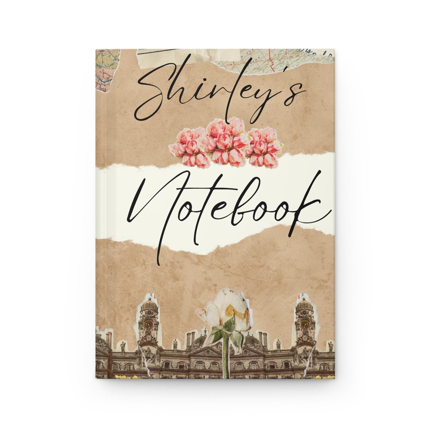 Personalized Floral Hardcover Journal, Custom Notebook for Writers, Gift for Her, Travel Journal, Sketchbook, Stationery