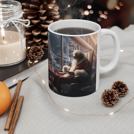 Realistic Santa Ceramic Mug 11oz, Perfect Christmas Gift, Holiday Coffee Mug, Festive Kitchen Decor, Unique Santa Mug, Gift for Family The Aurora Touch