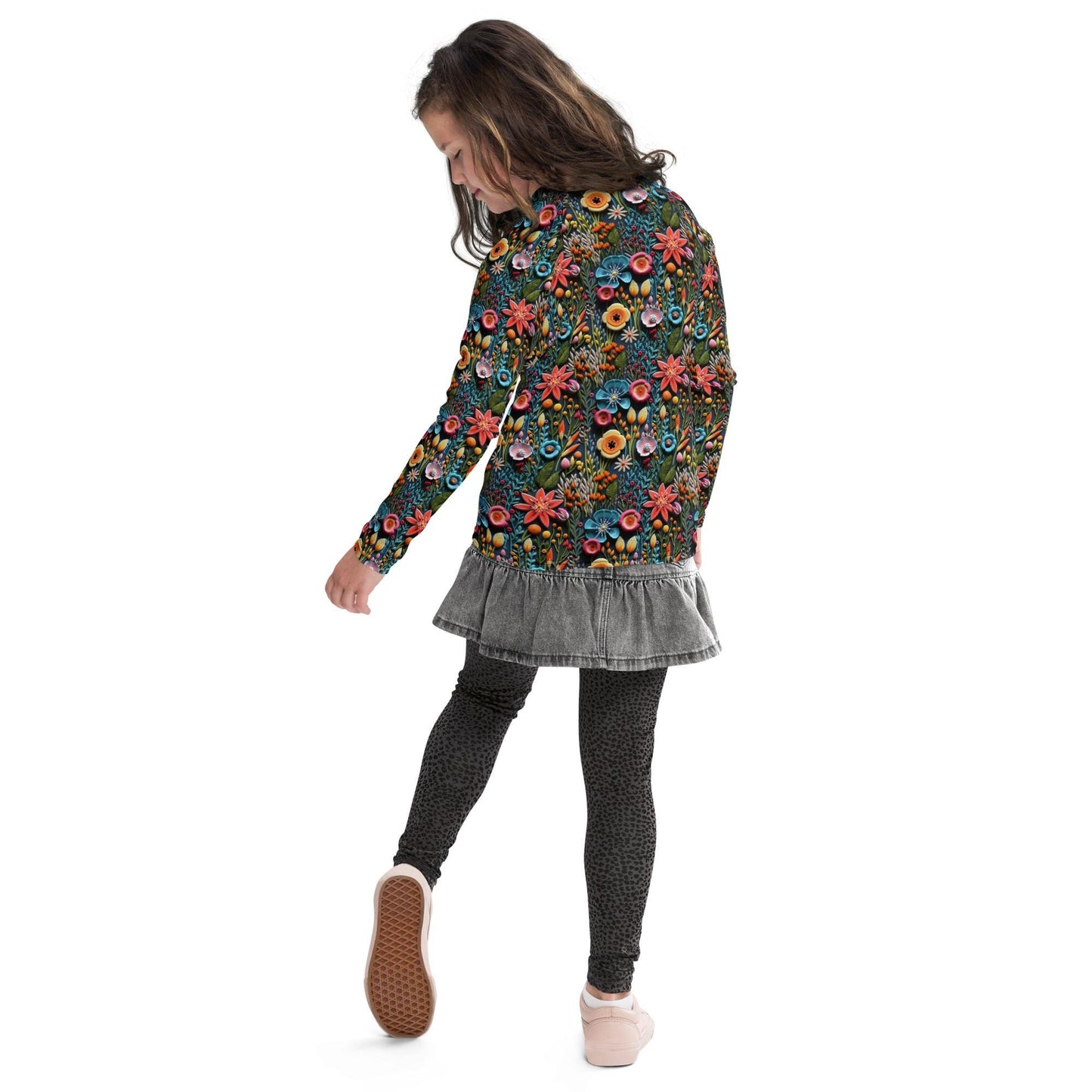 Youth Colorful Stylish Rash Guard - Vibrant Protection for Active Kids!"